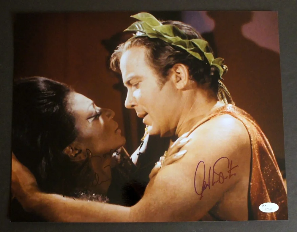 William Shatner — WILLIAM SHATNER SIGNED with Nichelle Nichols - THE KISS - Star Trek, JSA Cert!, image 2