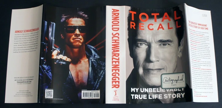 Arnold Schwarzenegger — ARNOLD SCHWARZENEGGER SIGNED - Total Recall - Publisher Guaranteed Authentic!!, image 2