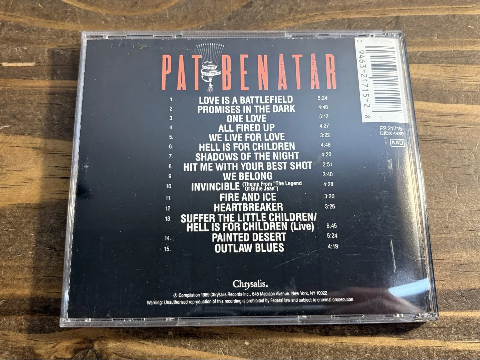 Pat Benatar Best Shots CD SIGNED AUTOGRAPHED Very Rare 80s Rock N Roll Music HOF, изображение 4