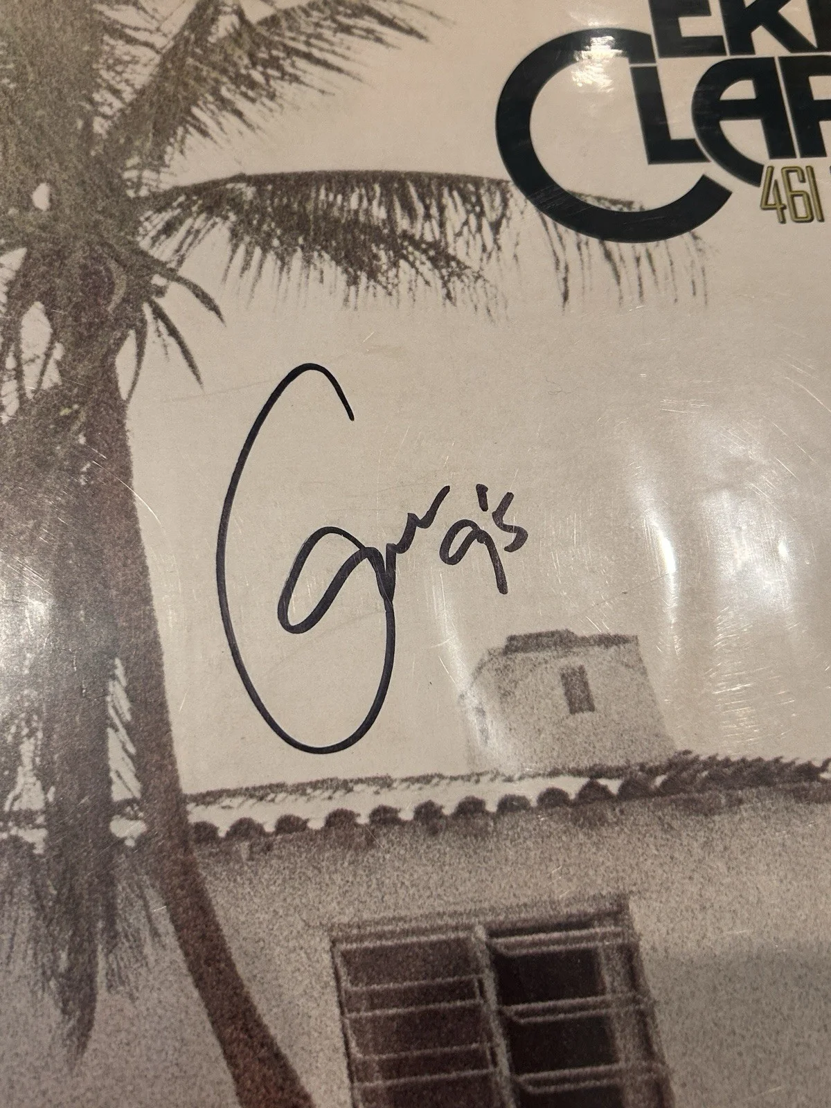Eric Clapton 461 Ocean Blvd LP Record Album Autographed Signed Cover, image 2