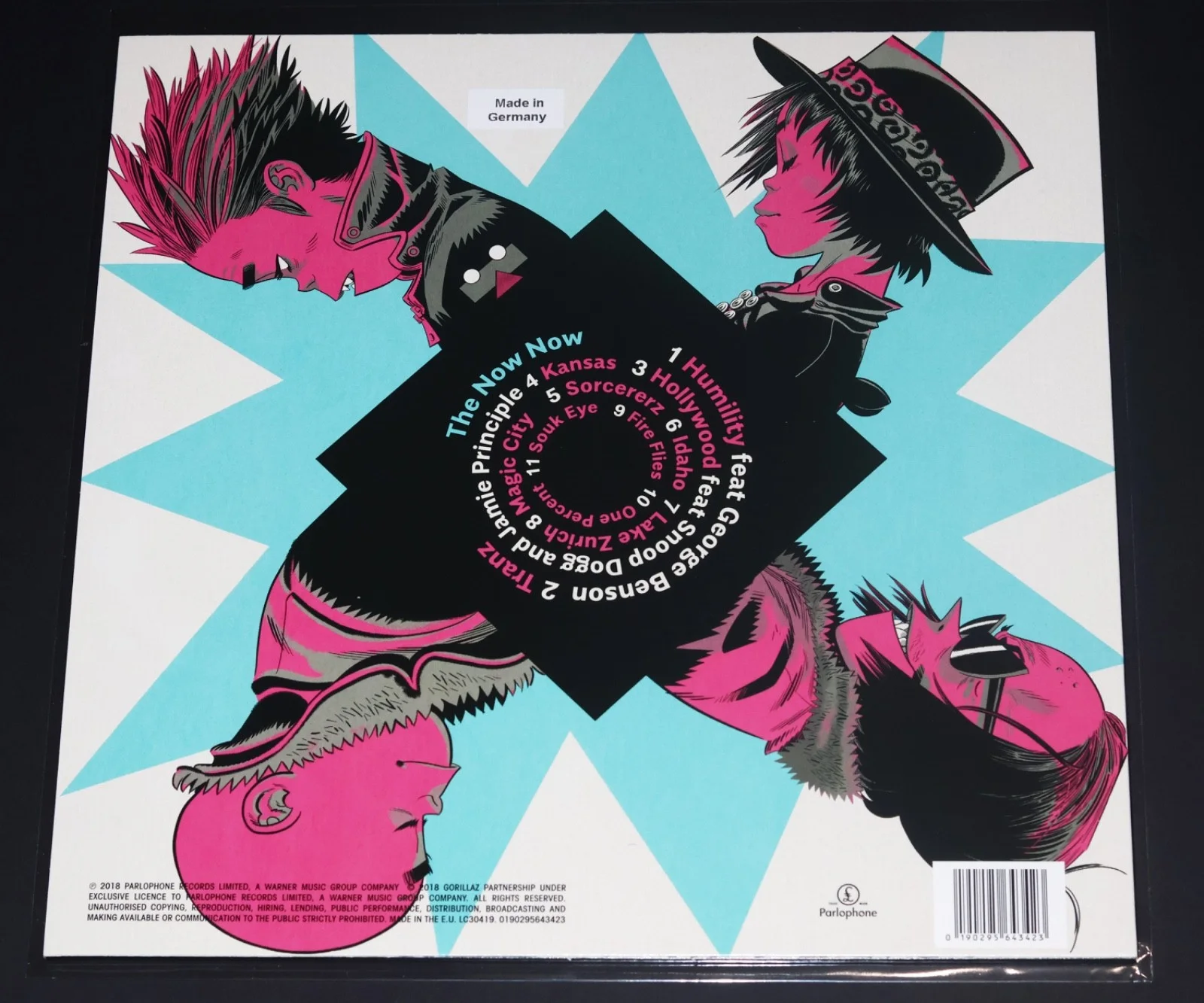 JAMIE HEWLETT Signed GORILLAZ “The Now Now” Vinyl LP autograph + PROOF artist, изображение 3