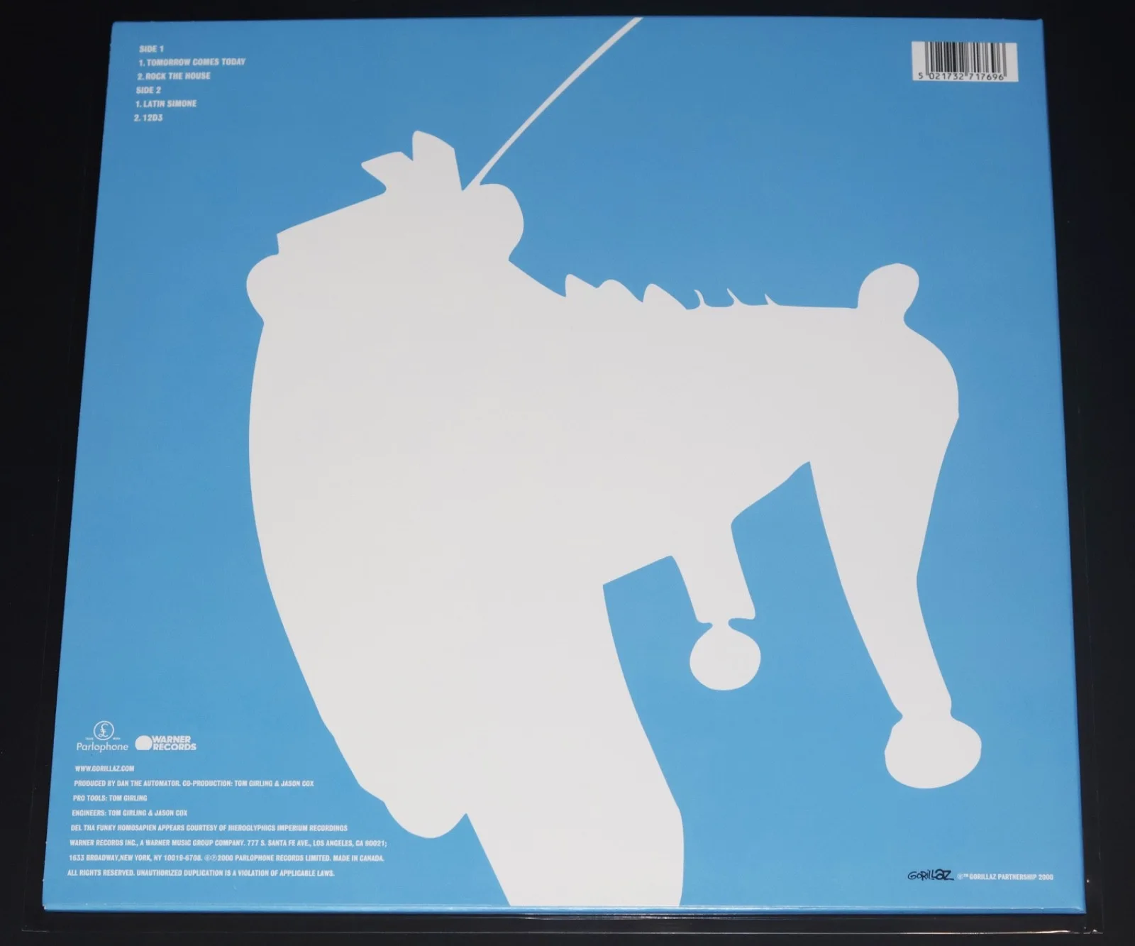 JAMIE HEWLETT Signed GORILLAZ “Tomorrow Comes Today” Vinyl LP autograph + PROOF, image 3