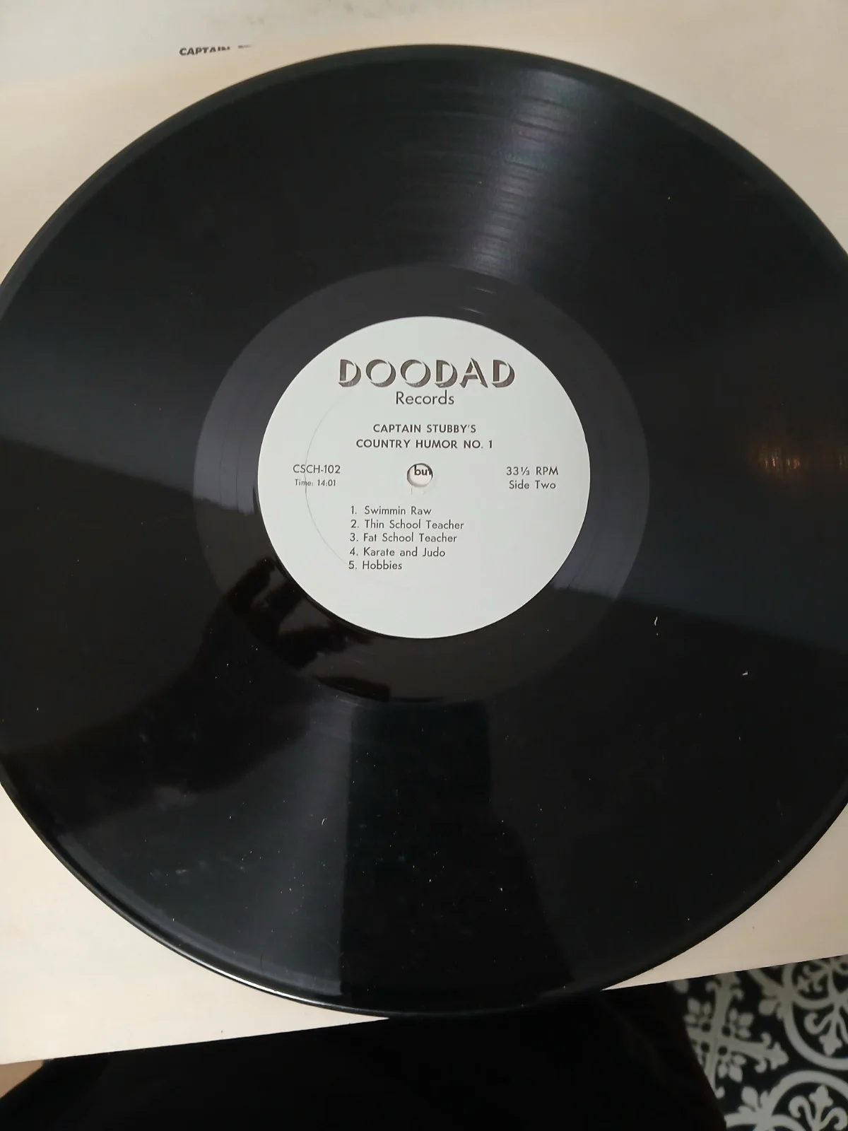 Captain Stubby Signed Country Humor LP Doodad Records Original, изображение 5