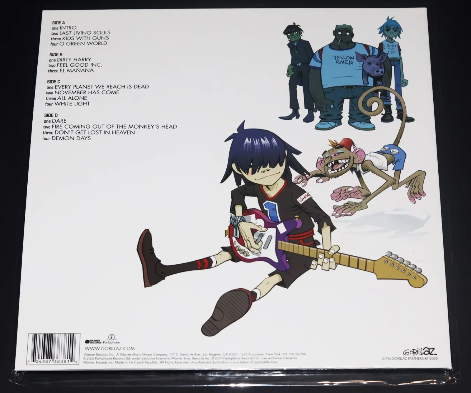 JAMIE HEWLETT Signed GORILLAZ “Demon Days” Vinyl LP autograph + PROOF artist, изображение 3