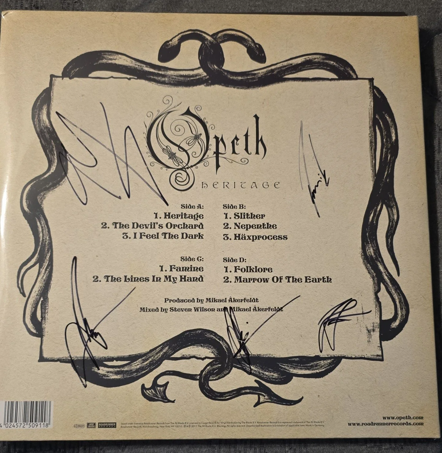 Opeth Signed Heritage Record, Deliverance & Damnation Vinyl, CDs, Tour Book, Vl, изображение 4