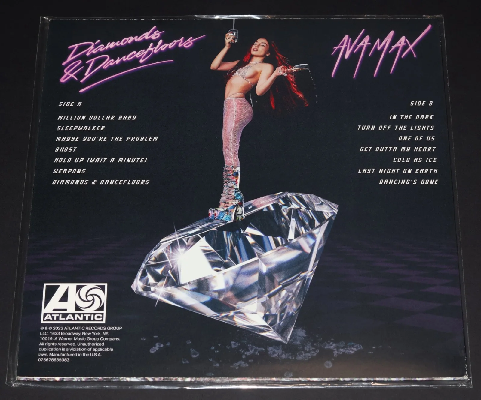 AVA MAX Signed DIAMONDS AND DANCEFLOORS Vinyl LP Album Record autograph, изображение 3