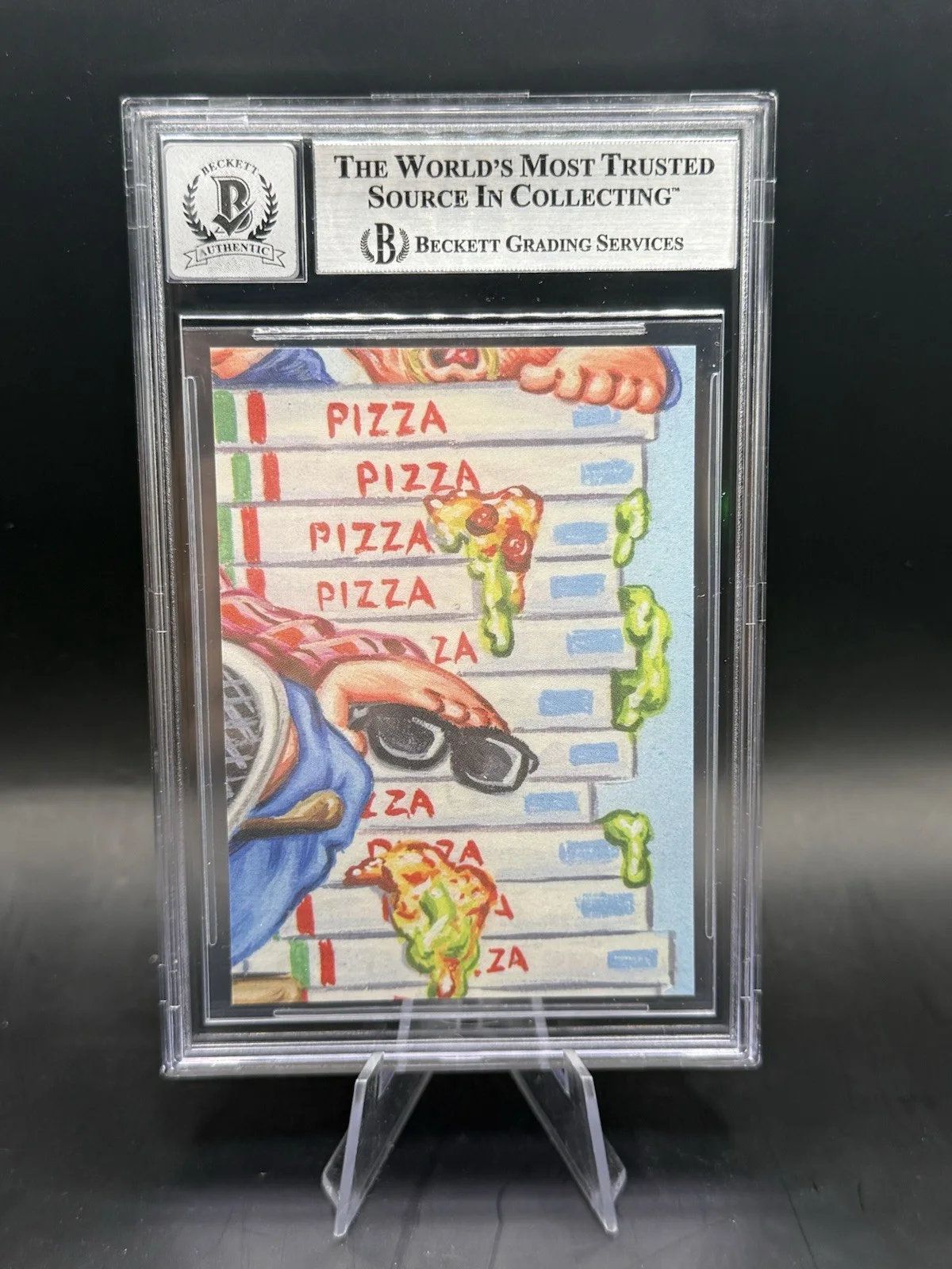 Weird Al Yankovic Yanked Vic 2022 Garbage Pail Kids #22B Signed Card Au Beckett, изображение 2