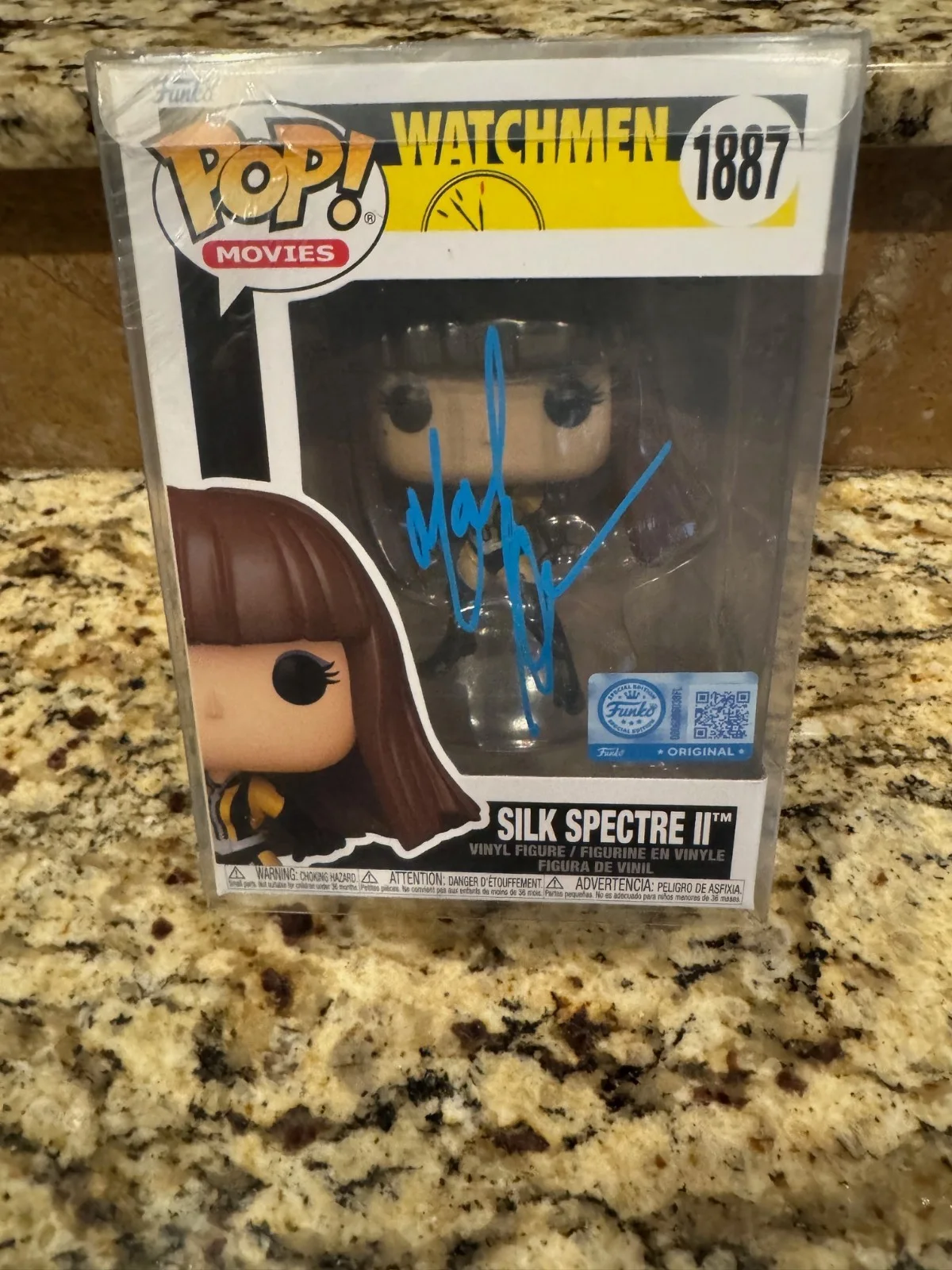 Malin Ackerman — Malin Akerman Signed Watchmen Silk Spectre Funko Pop! #1887 Beckett COA