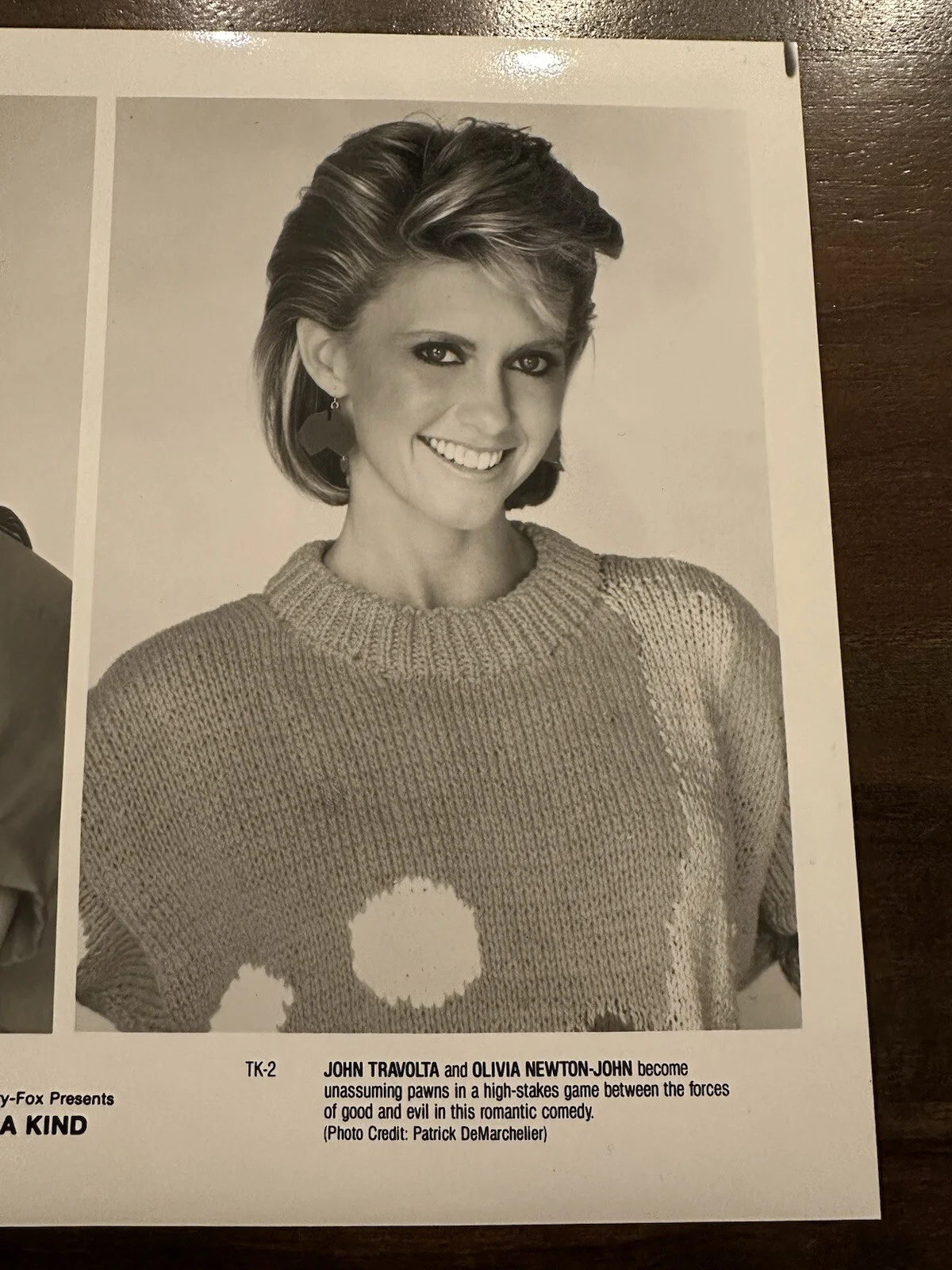 TWO OF A KIND - PRESS PHOTO MOVIE 1983 JOHN TRAVOLTA OLIVIA NEWTON Autograph, изображение 3