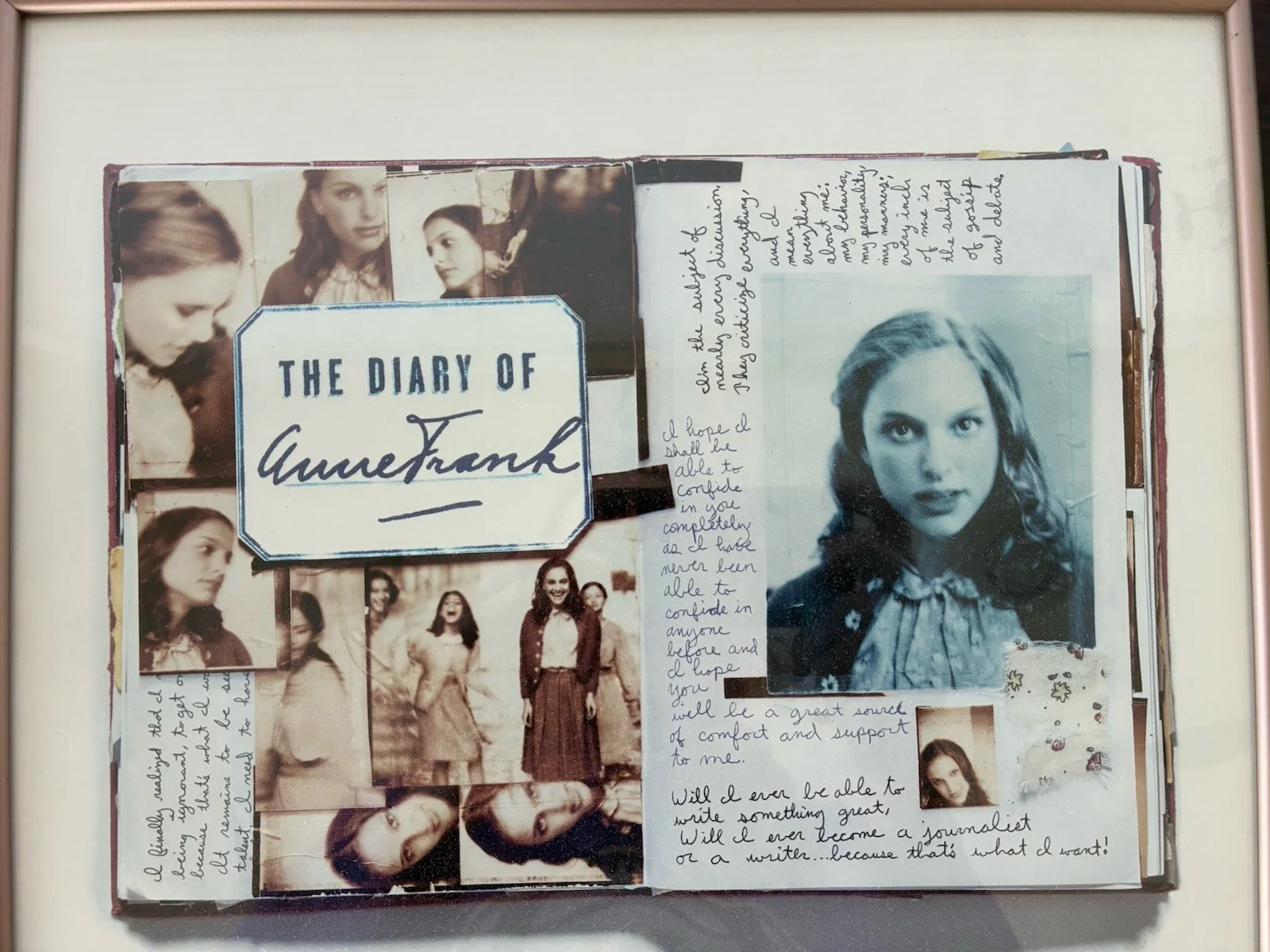 Young Natalie Portman Autographed Original Broadway Debut Poster ANN FRANK 1997, image 3