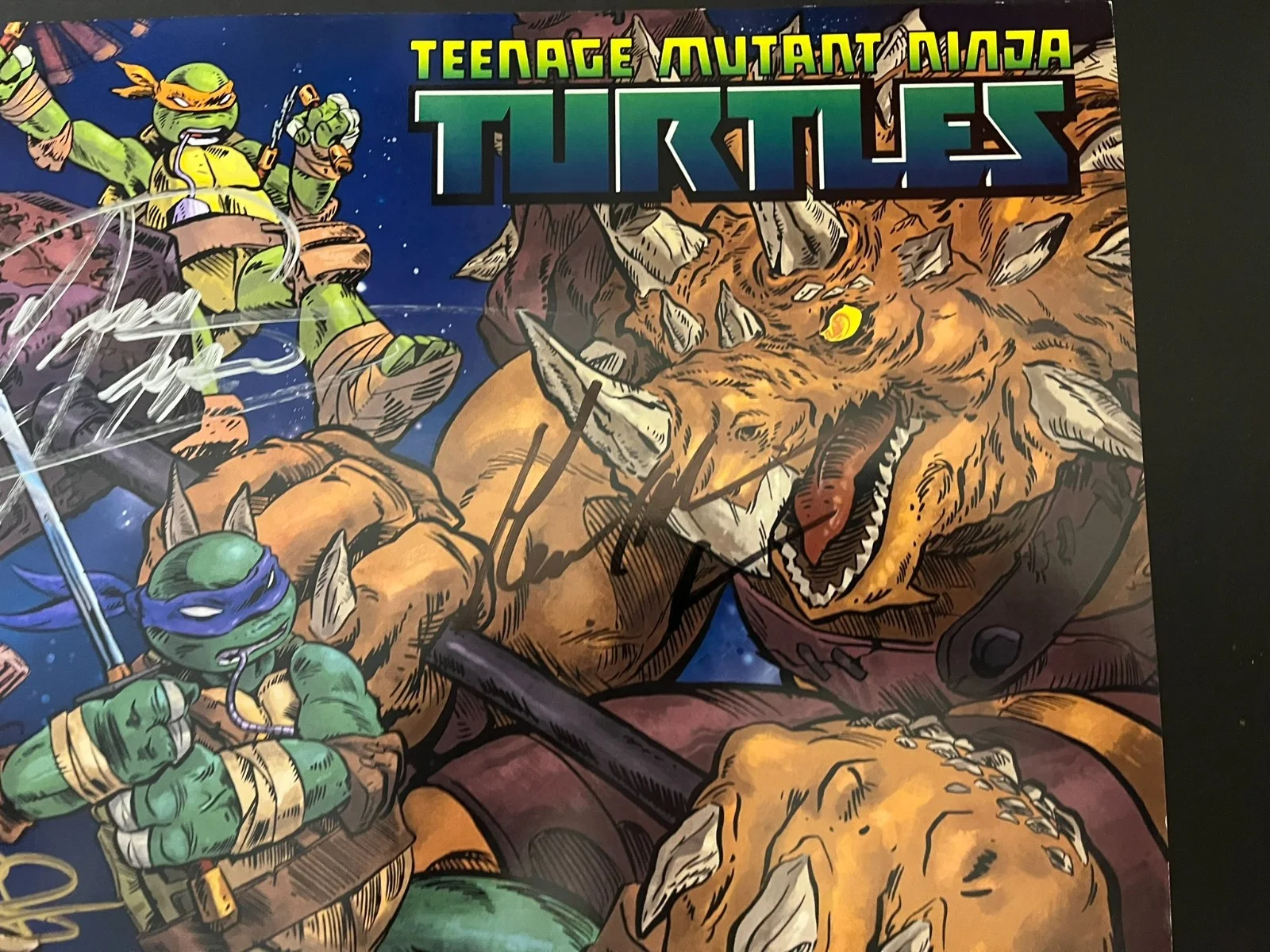 TMNT cast signed poster 2015 Nickelodeon Show, image 4