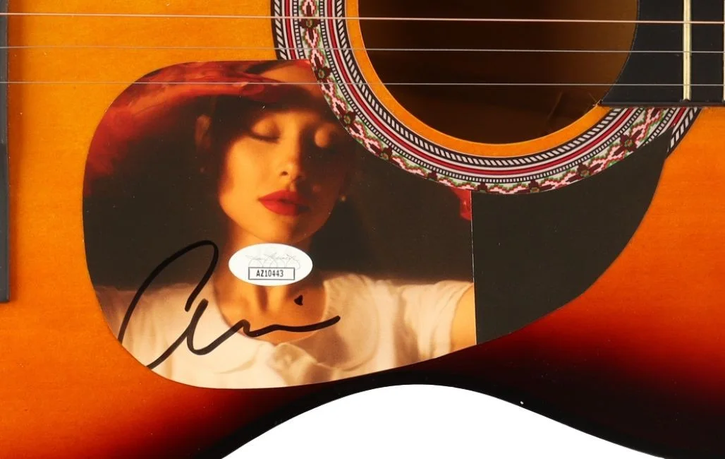 Ariana Grande — Ariana Grande Signed Eternal Sunshine 38" Acoustic Guitar JSA Hologram, image 2