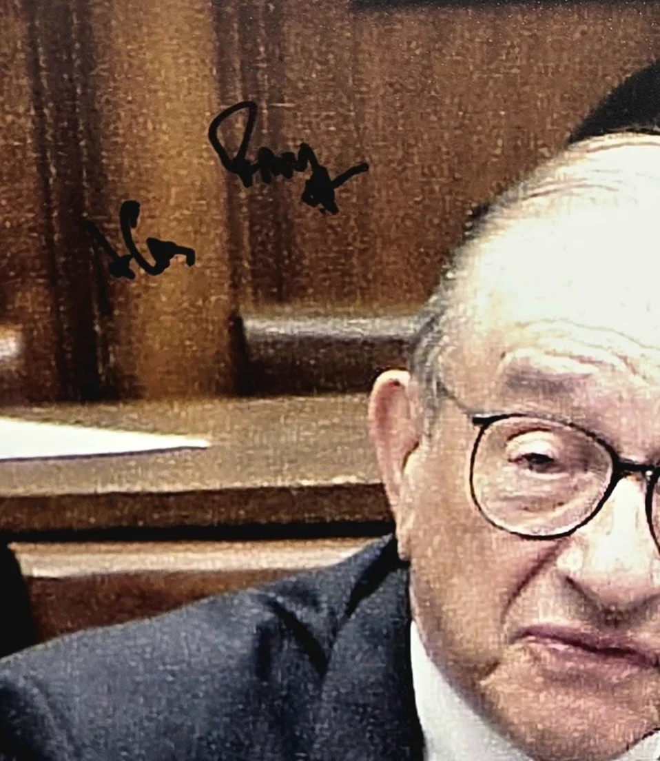 Alan Greenspan — Alan Greenspan Signed 8x10 Photo Autograph BAS Beckett COA Federal Reserve Auto, изображение 4