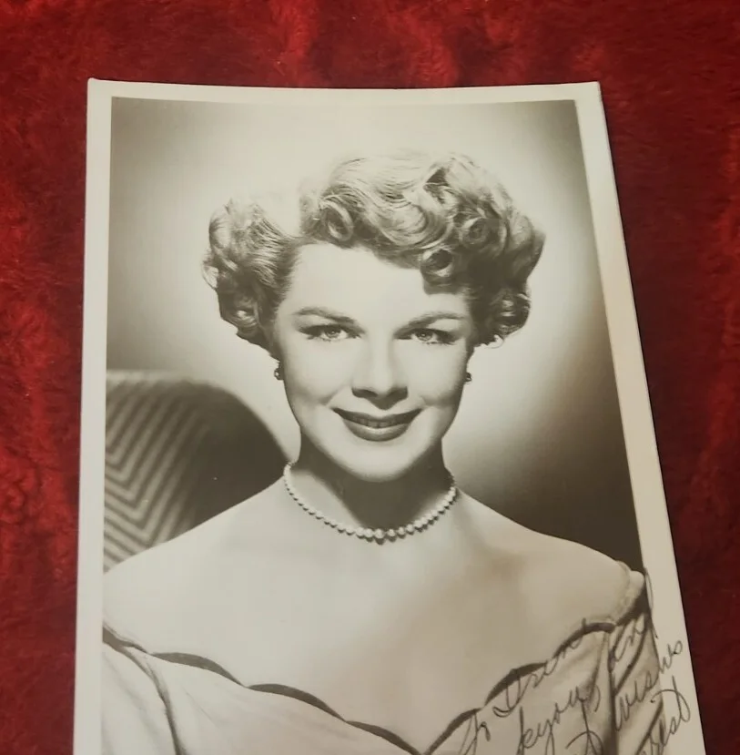 SALLY FORREST Autographed Black & White 6 x 4" Personalized Inscription, image 2