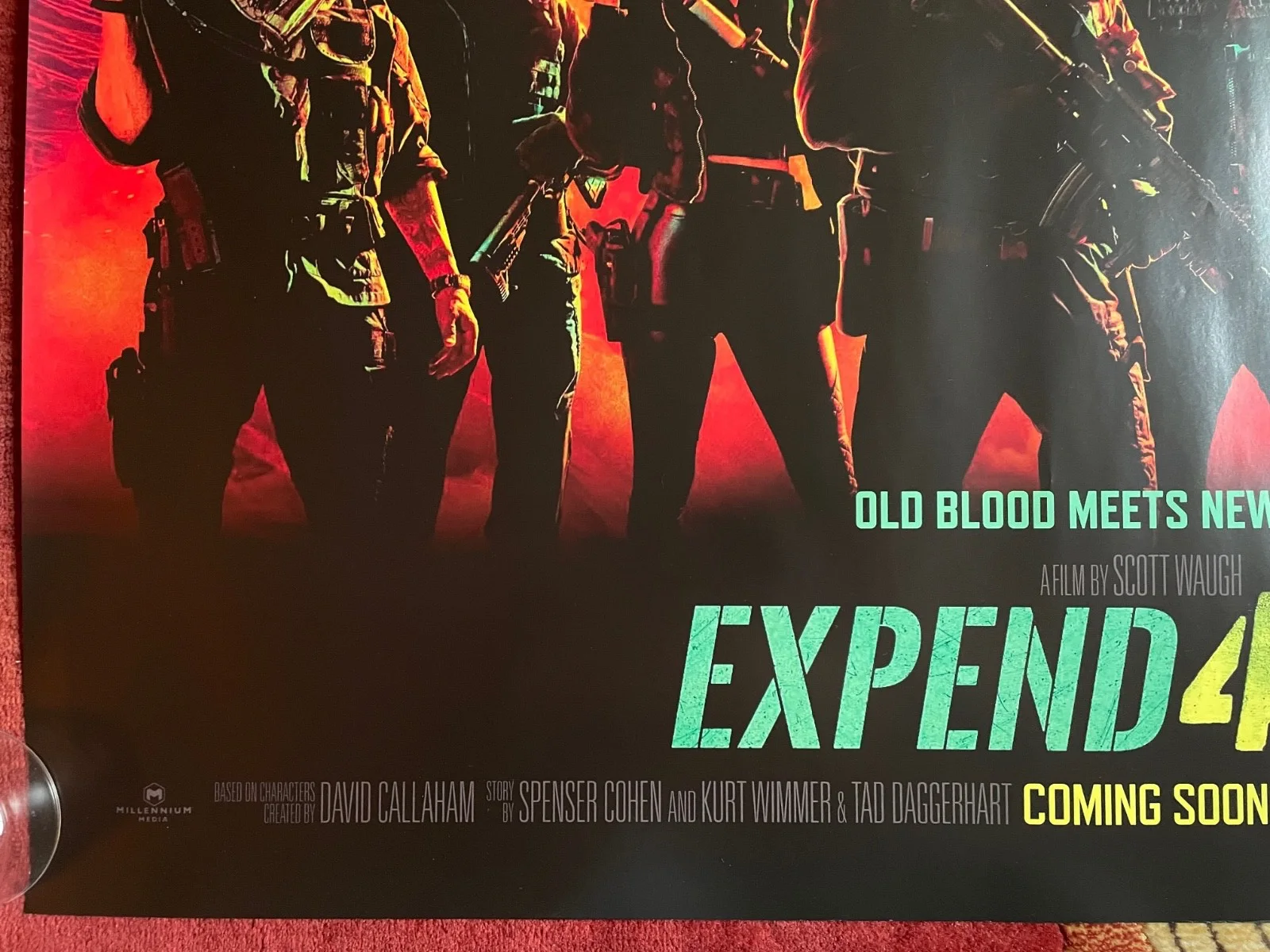 THE EXPENDABLES 4 (2023) Original UK Quad Movie Poster Jason Statham Megan Fox, изображение 4