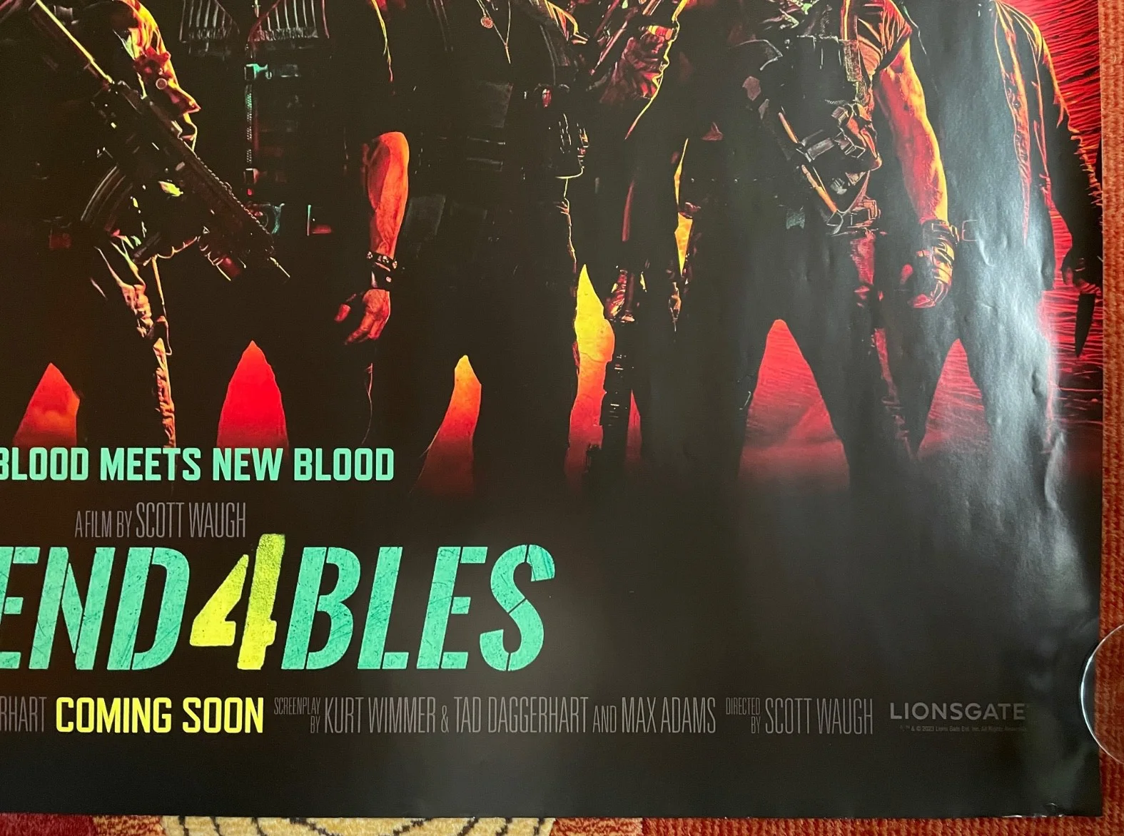 THE EXPENDABLES 4 (2023) Original UK Quad Movie Poster Jason Statham Megan Fox, изображение 5