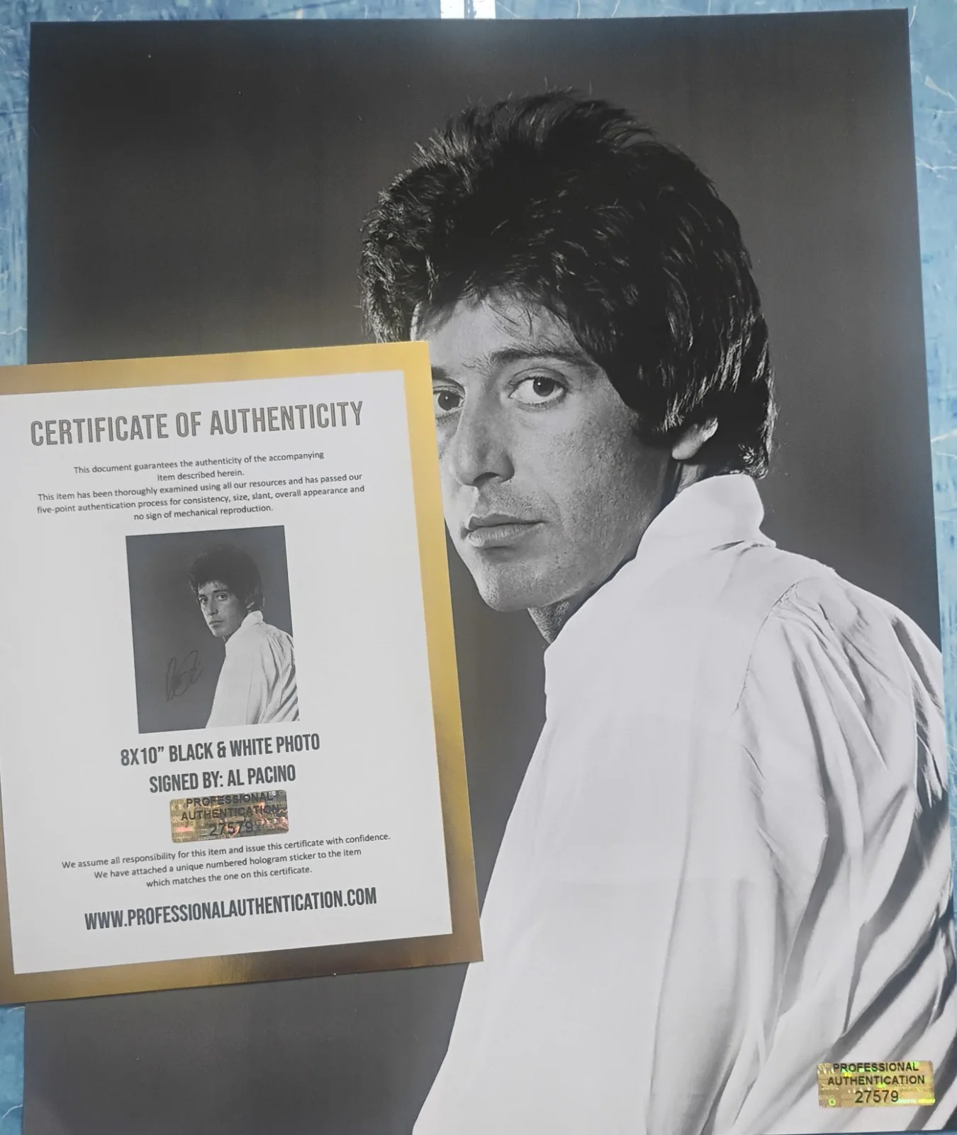 Al Pacino Hand Signed Autograph 8x10 Photo COA Dog Day Afternoon NO US TARIFFS, изображение 4