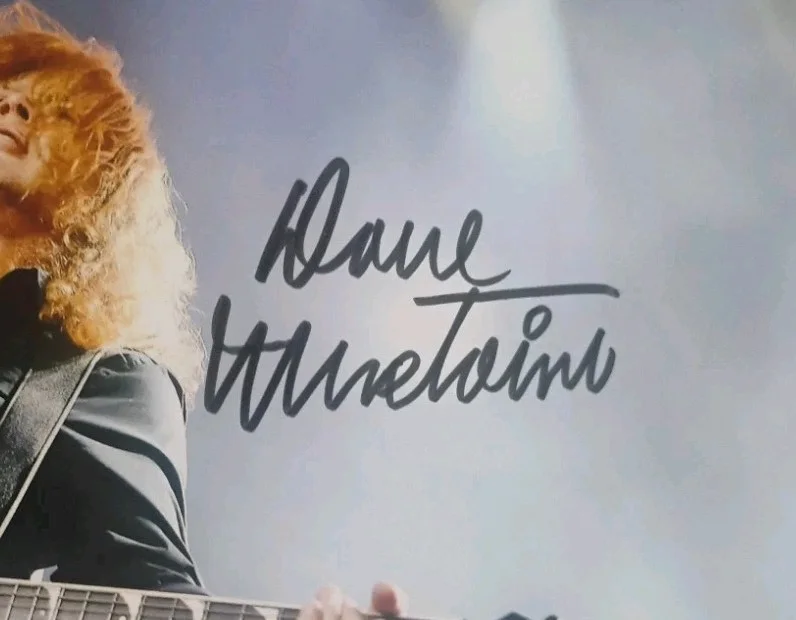 Dave Mustaine Hand Signed 8x10 Photo COA Megadeth NO US TARIFFS, image 3