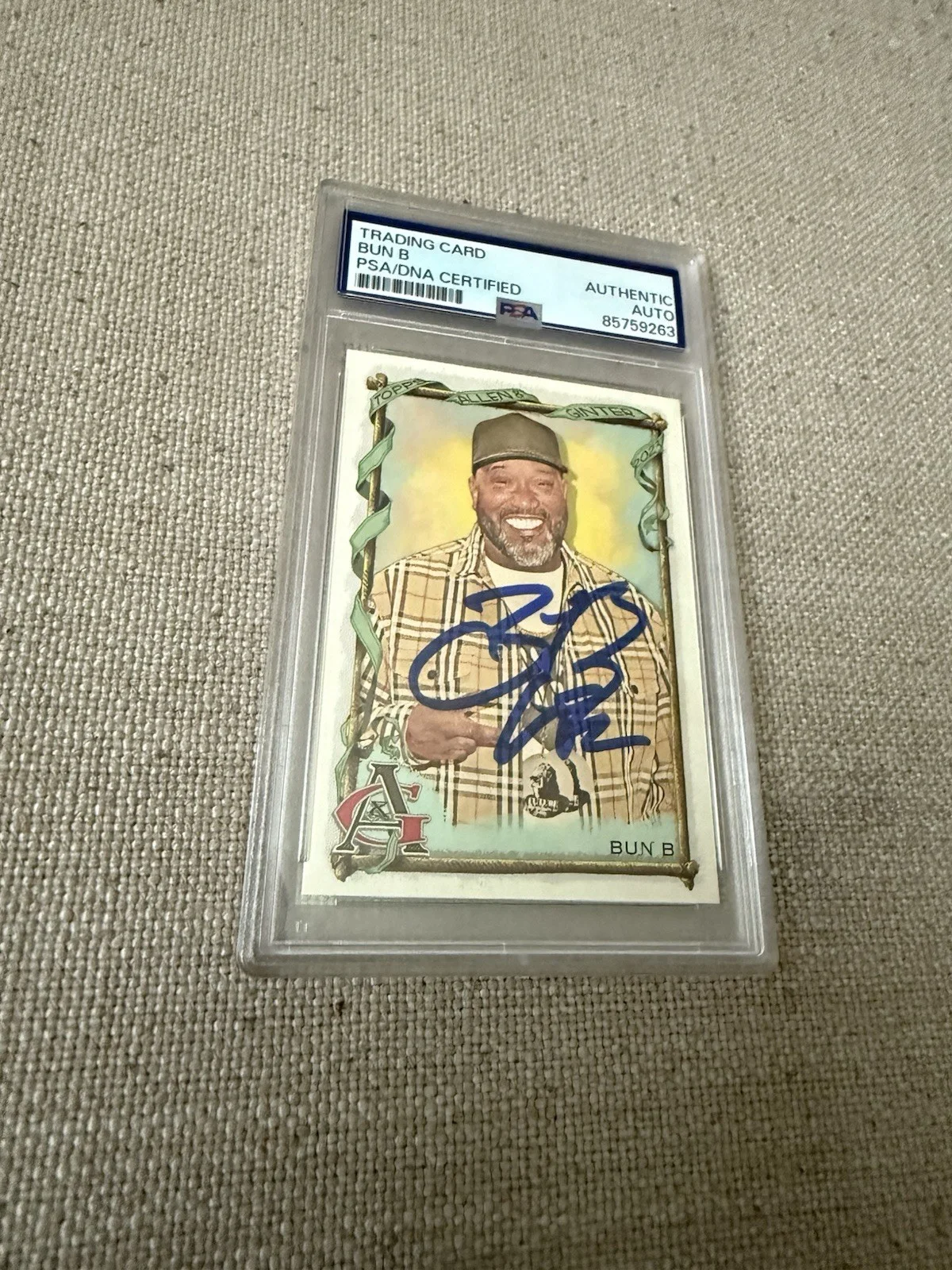 Bun B UGK signed autographed 2023 Topps Allen Ginter Rapper Card IP auto PSA, изображение 2