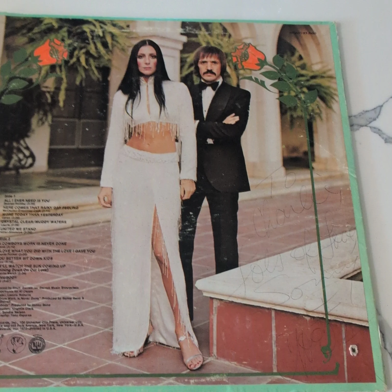 Sonny & Cher All I Ever Need Is You Vinyl Record Kapp KS-3649 Autographed Cover, изображение 2