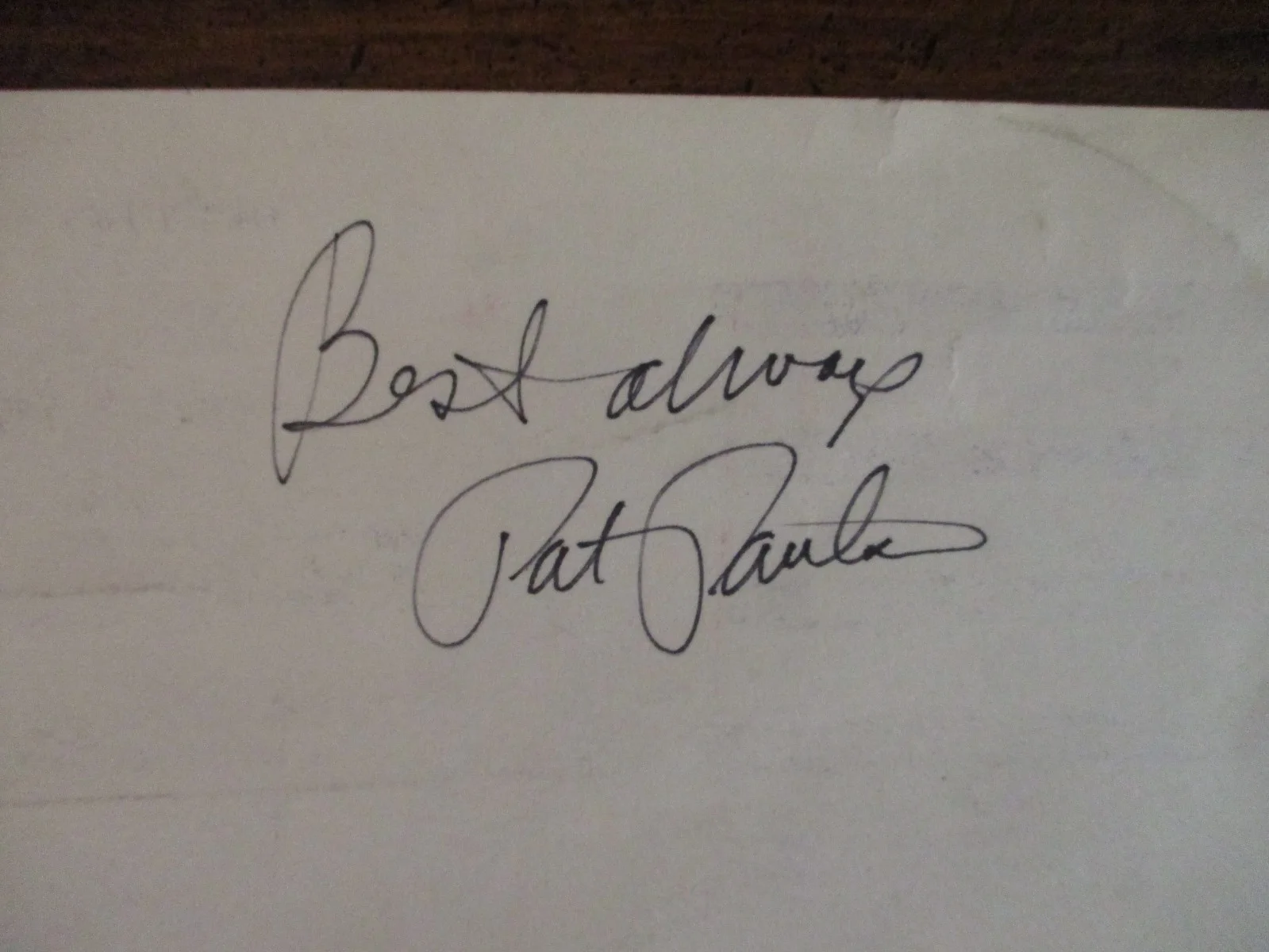 PAT PAULSEN(Died in 1997)("The Smothers Brothers")Signed Airline Boarding Pass, изображение 2