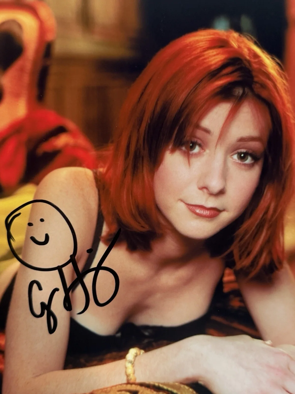 Alyson Hannigan — Alyson Hannigan Signed 8x10 Photo” Willow” Buffy The Vampire Slayer BAS BW89805, image 2