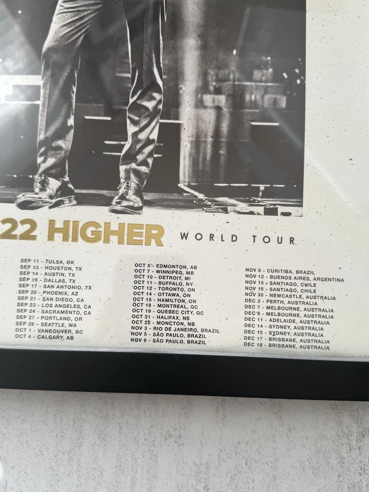 Michael Bublé Signed Poster - 2022 Higher World Tour | Concert Memorabilia, изображение 4
