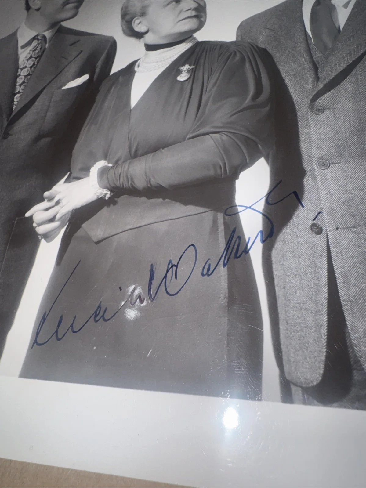Lucille Watson The Model Wife Hollywood Actress Autograph Signed Photo d.1962, изображение 2