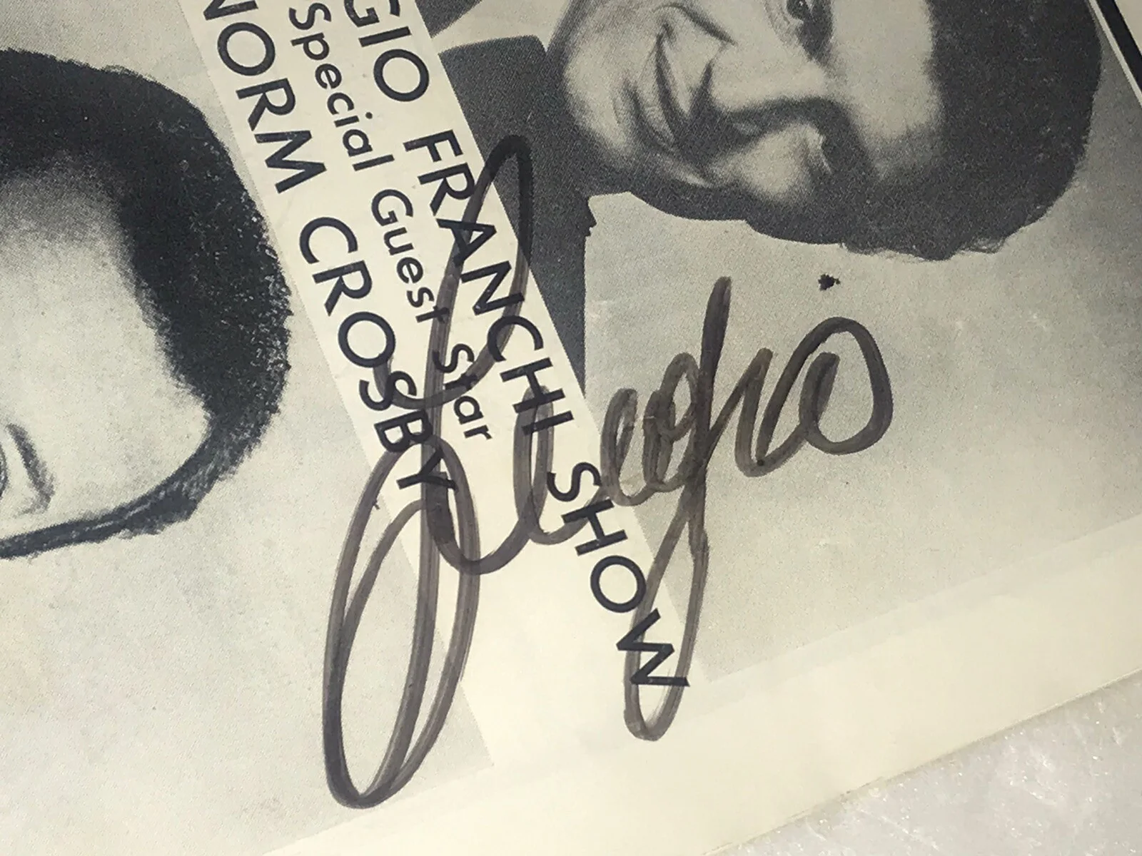 1972 SERGIO FRANCHI PROGRAM SIGNED AUTOGRAPH ITALIAN SOUTH SHORE MUSIC CIRCUS MA, изображение 2