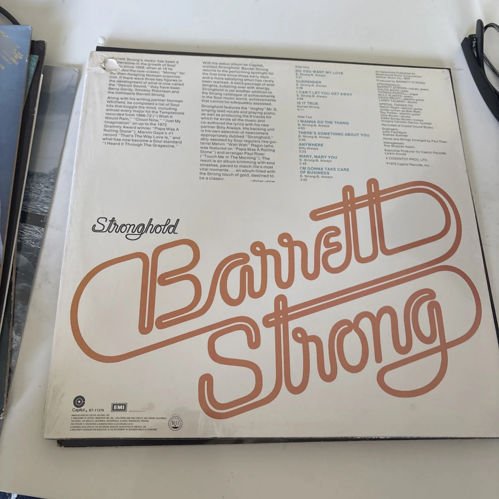 Barrett Strong - Stronghold (LP), image 2