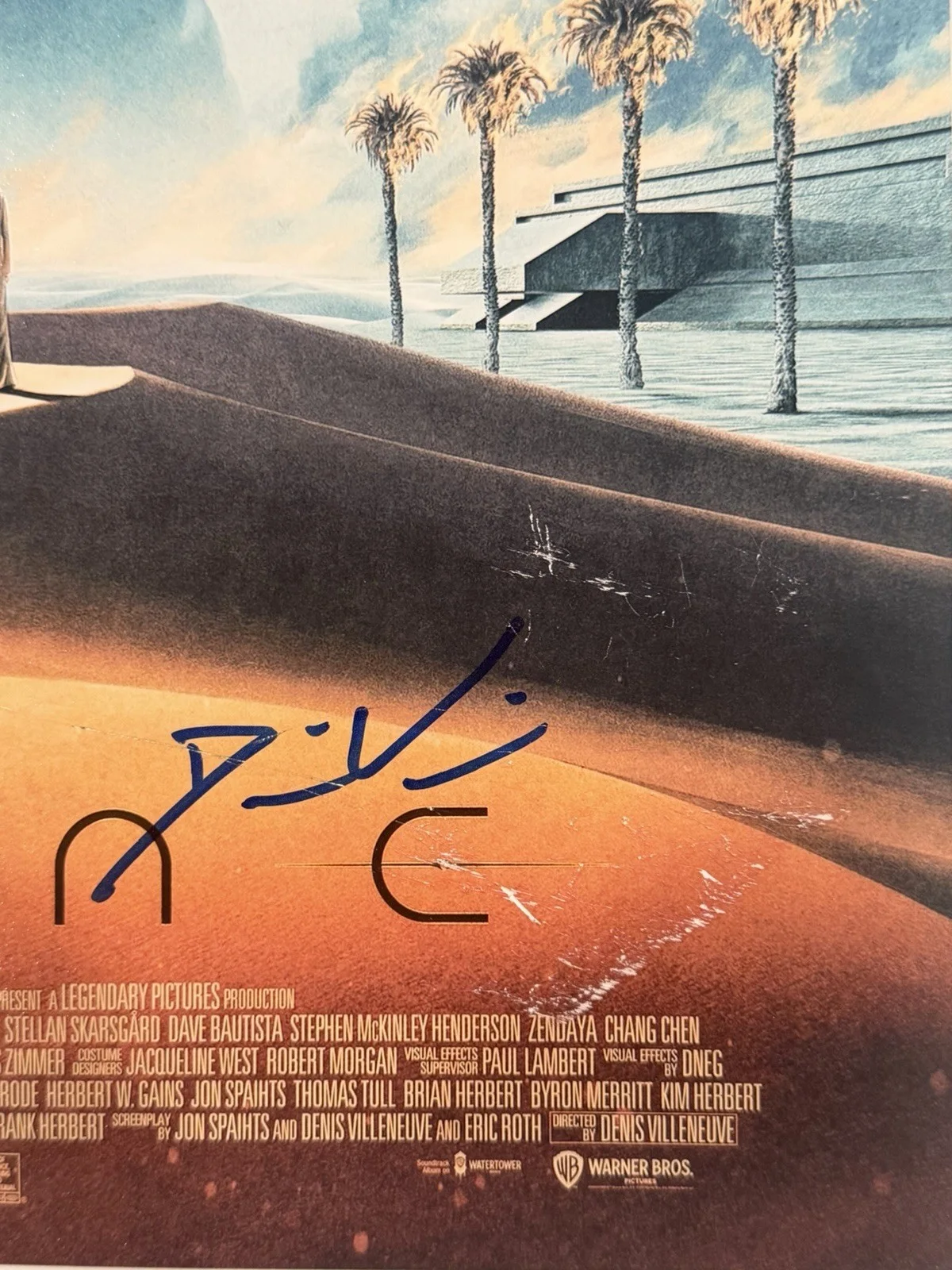Denis Villeneuve — DENIS VILLENEUVE SIGNED 'DUNE' 12x18 MOVIE PHOTO FILM DIRECTOR BECKETT BW89778, изображение 2