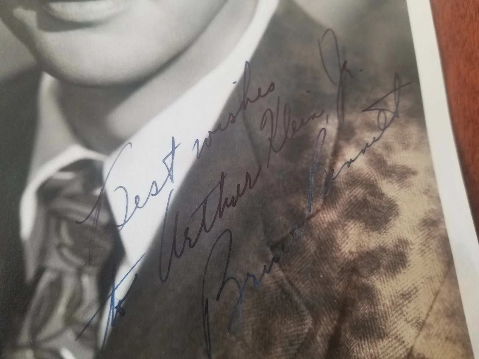 c. 1940 Bruce Bennett Movie Star & Olympic Athlete Autographed Photograph, изображение 2
