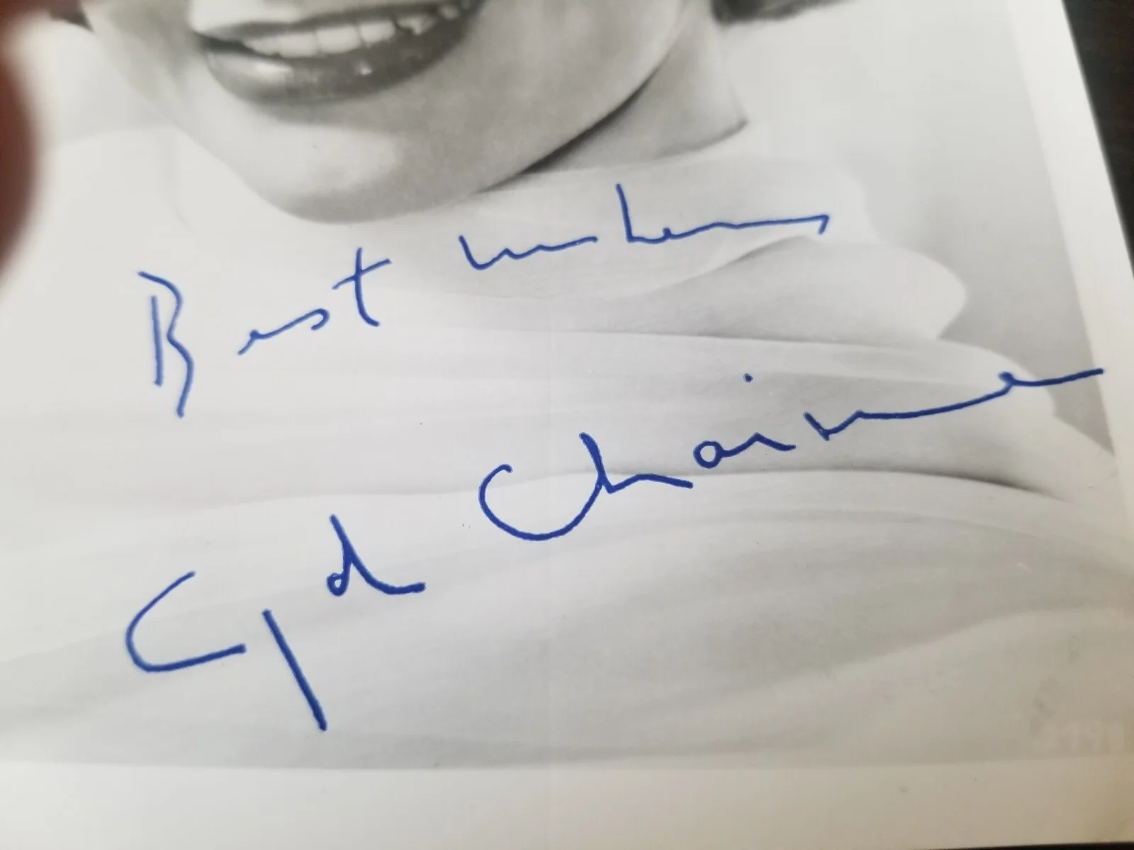 1960 Cyd Charisse Movie Star Vintage Signed Photograph, изображение 2