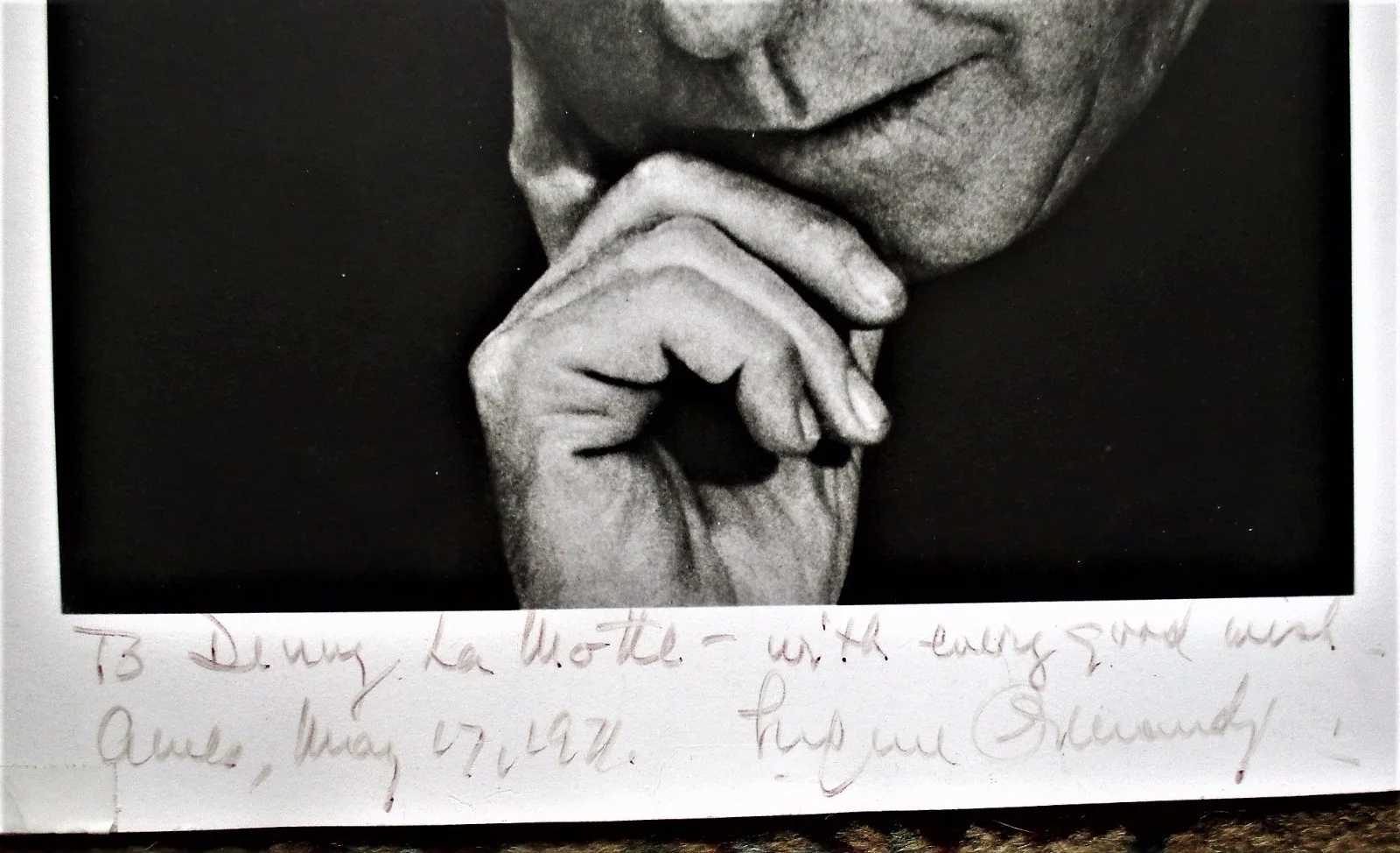 EUGENE ORMANDY Photograph HAND SIGNED, INSCRIBED & DATED 1971, image 2