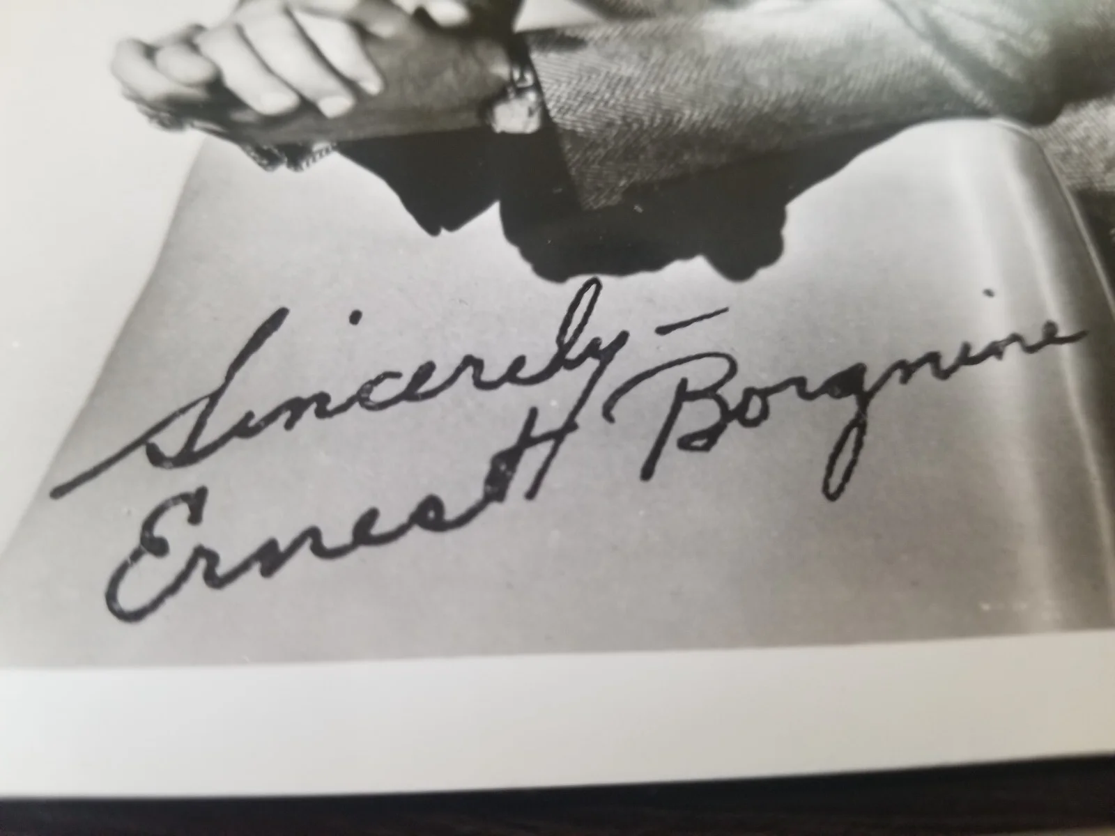 circa 1960 Ernest Borgnine Movie Star Vintage Signed Photograph, image 2
