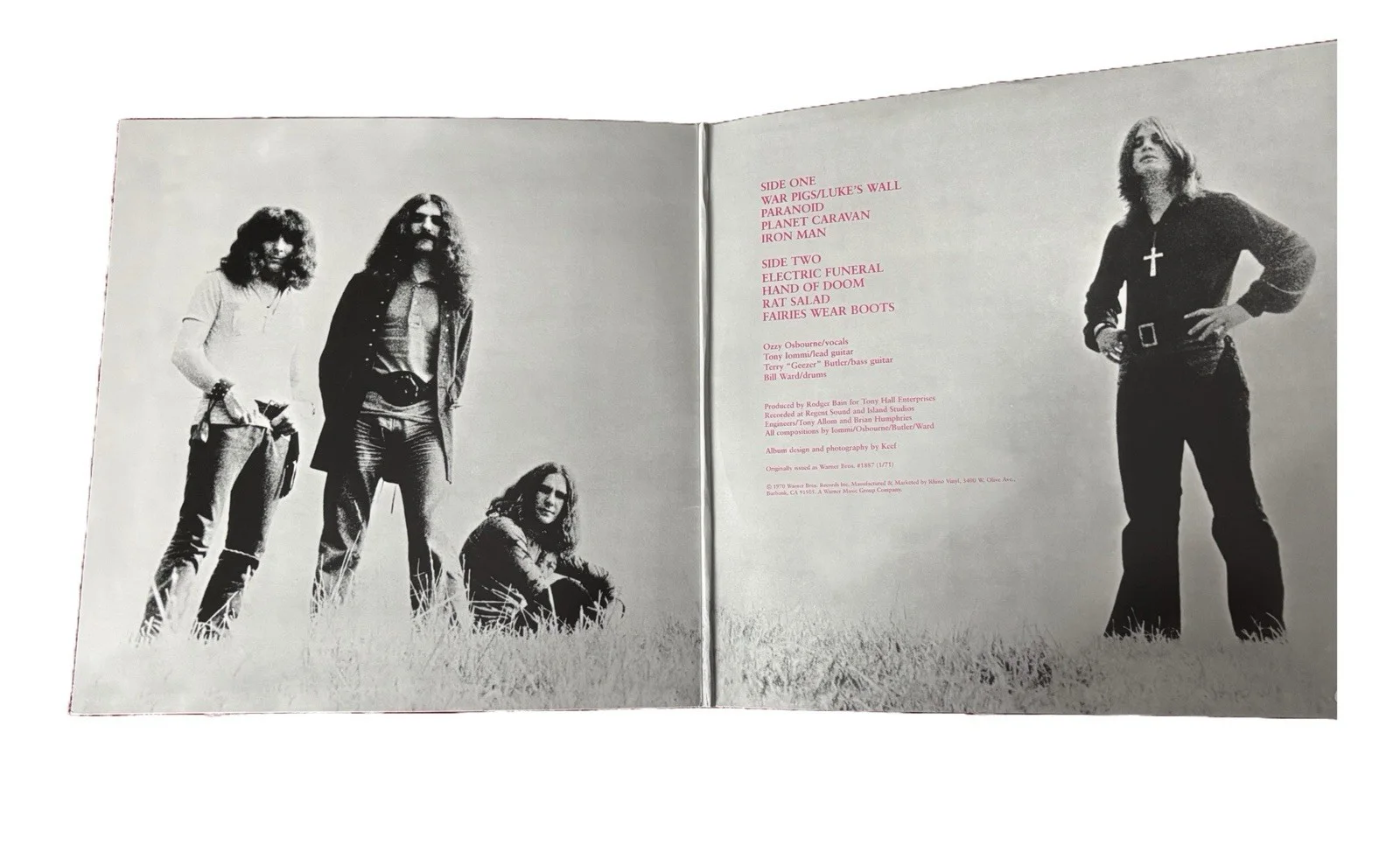 Ozzy Osbourne Signed Paranoid Black Sabbath Album - Authentic Beckett, image 5
