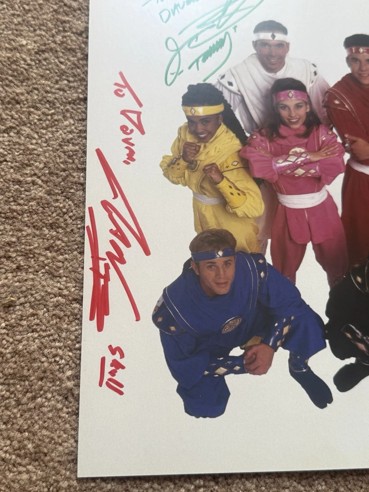Power Rangers Signed 8x10 JDF Johnny Yong Bosch Jason Narvy Auto Photo, image 4