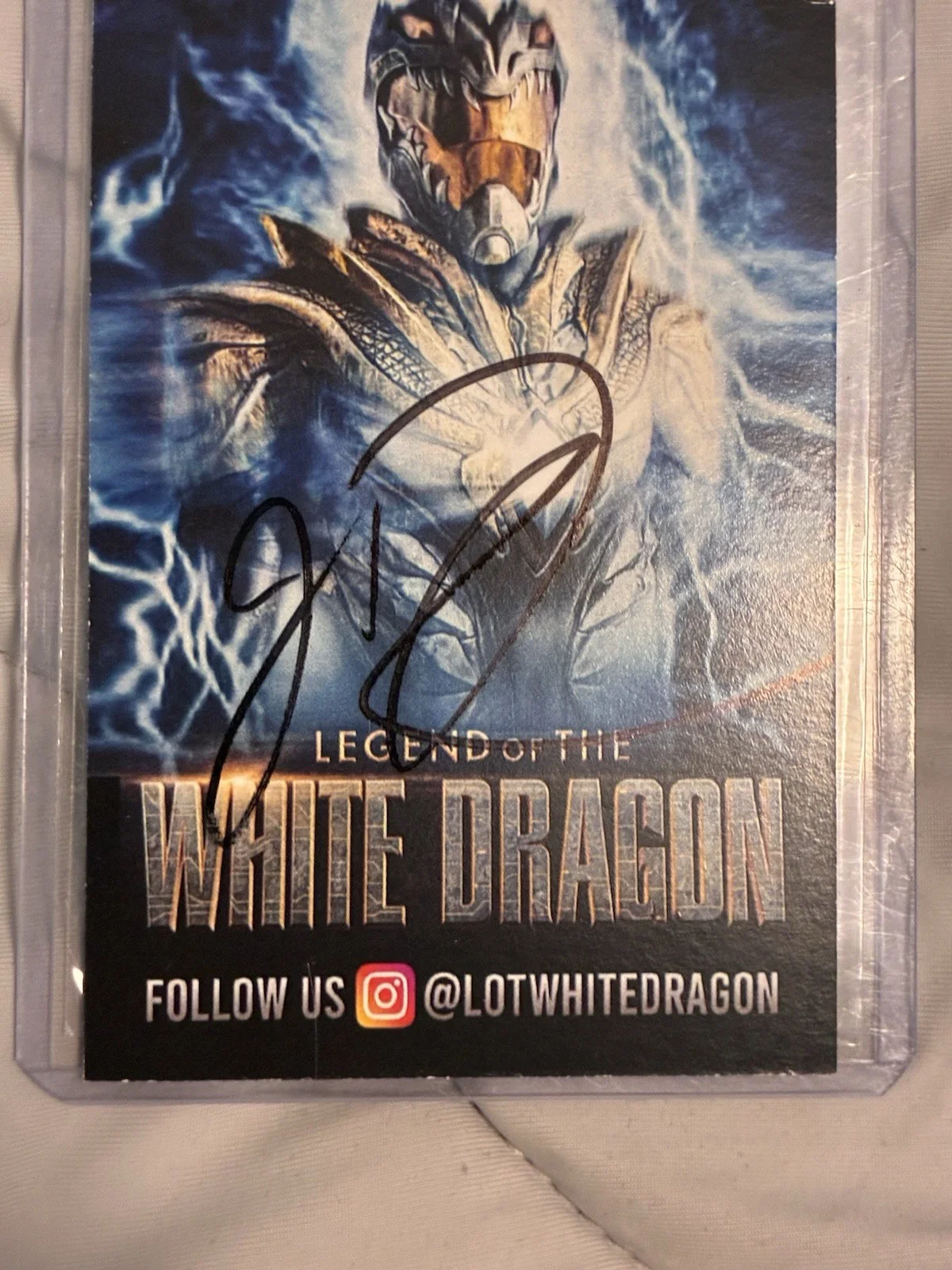 Jason David Frank Legend Of The White Dragon Signed Card Power Rangers, изображение 4