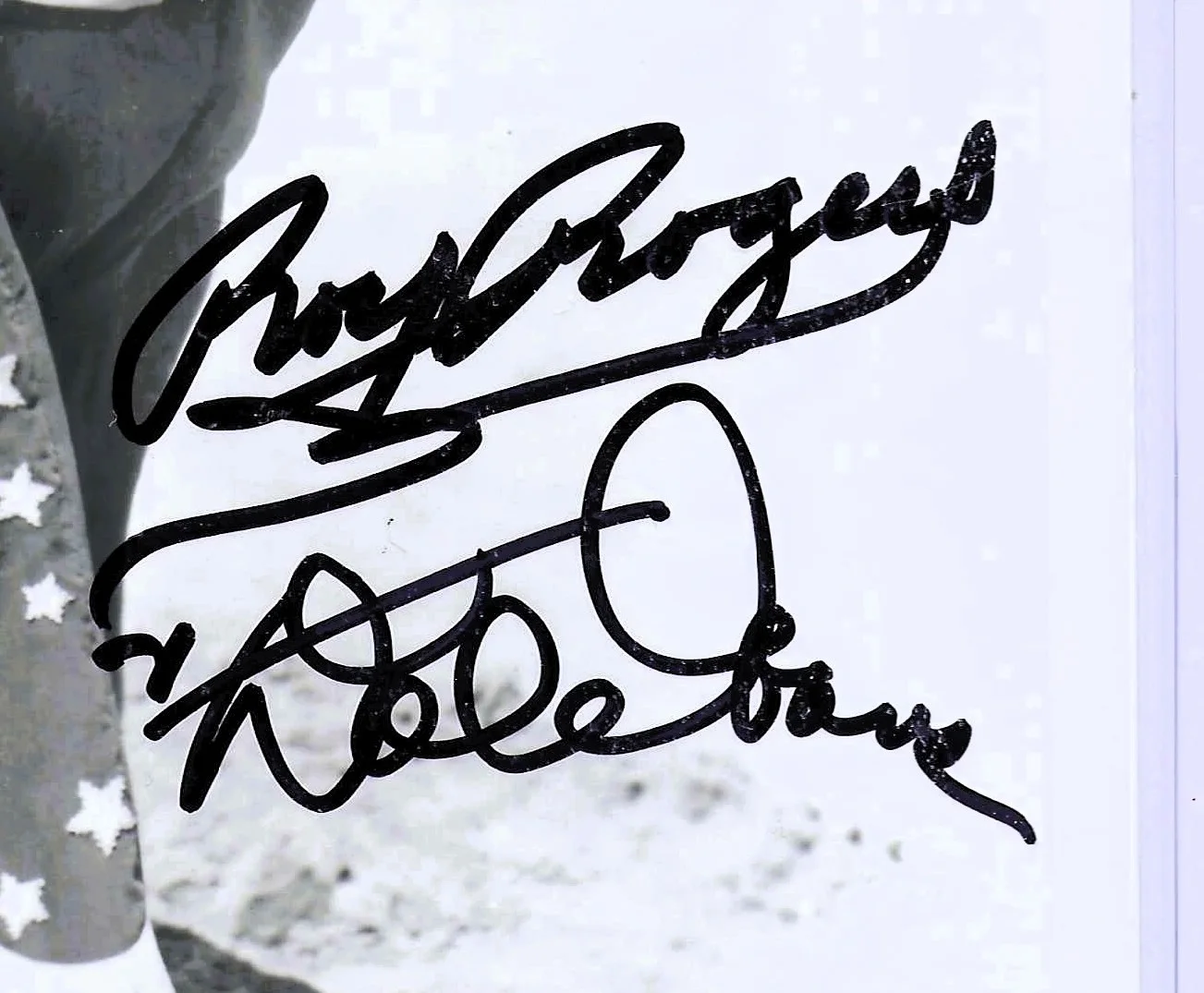 Roy Rogers, Dale Evans — ROY ROGERS & DALE EVANS Signed w. COA 8x10 plus MUSEUM brochure, image 2
