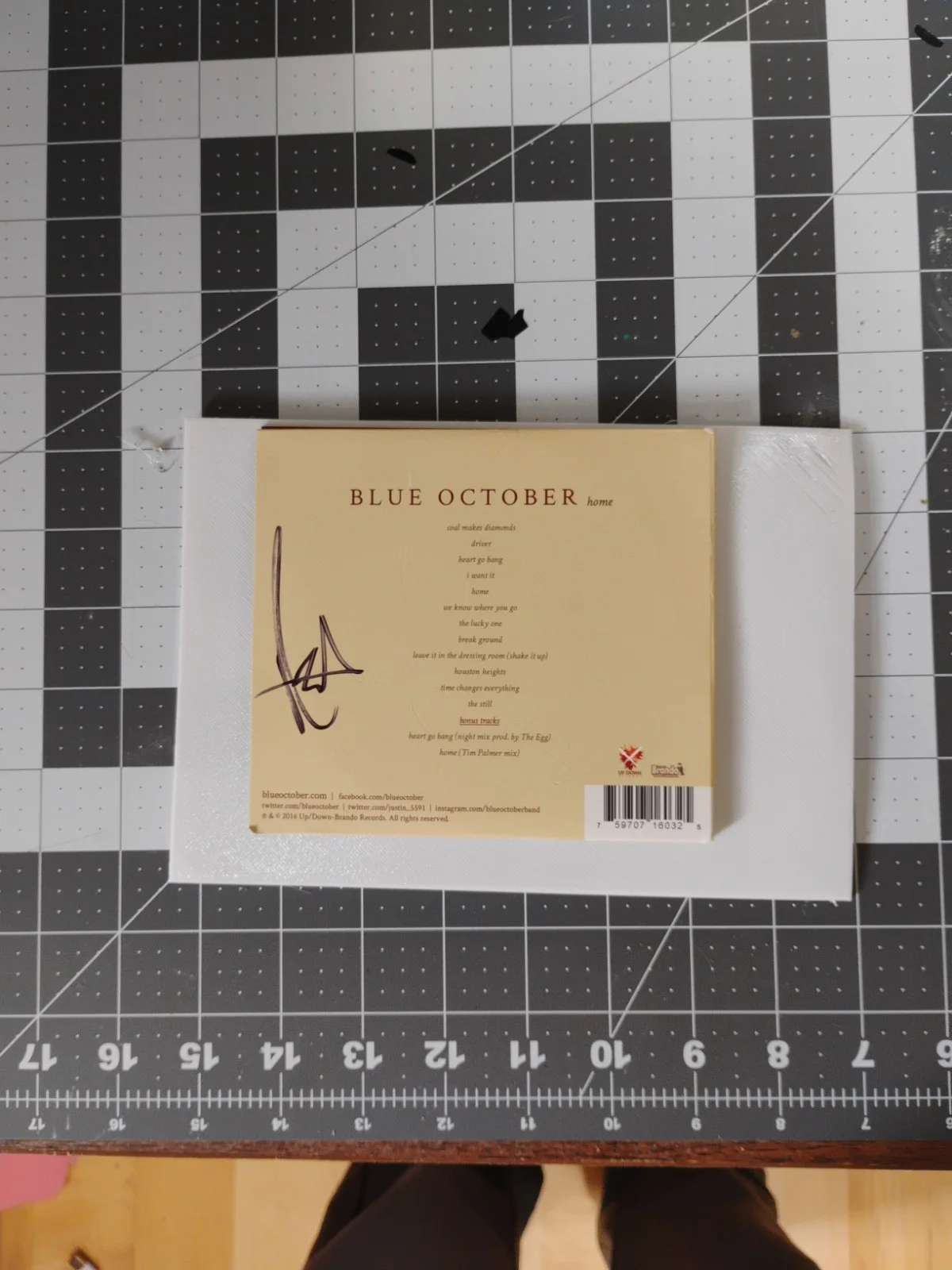 Blue October “Home” CD SIGNED Justin Furstenfeld Autographed Manchester KY, image 3