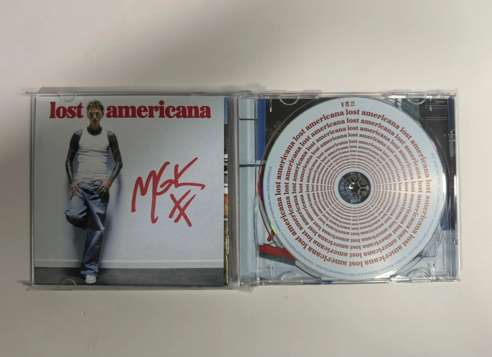 Machine Gun Kelly MGK autographed Lost Americana signed CD Cover - PSA COA !, изображение 2