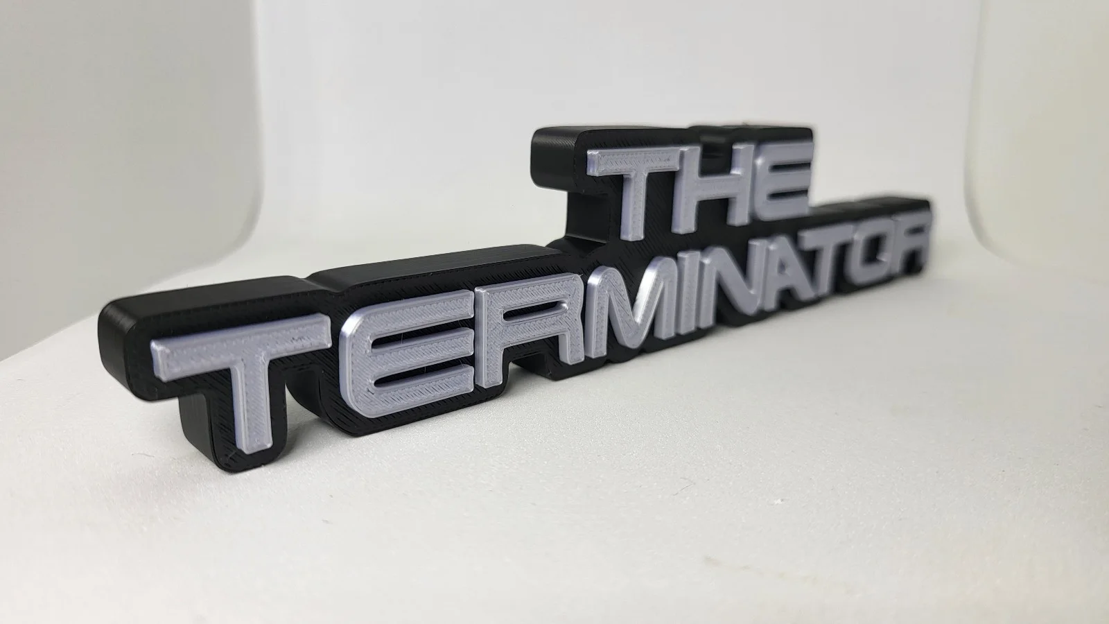 The Terminator Logo Sign – 3D Printed Freestanding Movie Logo – Sci-Fi Film, изображение 2