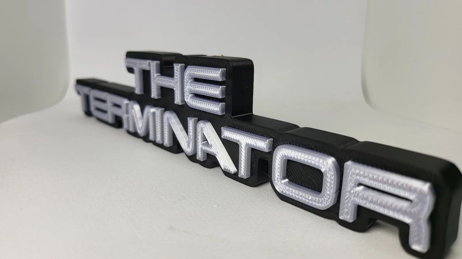 The Terminator Logo Sign – 3D Printed Freestanding Movie Logo – Sci-Fi Film, изображение 3