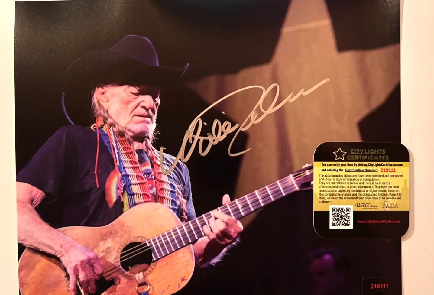 WILLIE NELSON Signed Original 8x10" Authentic Autograph GENUINE w/COA, image 5