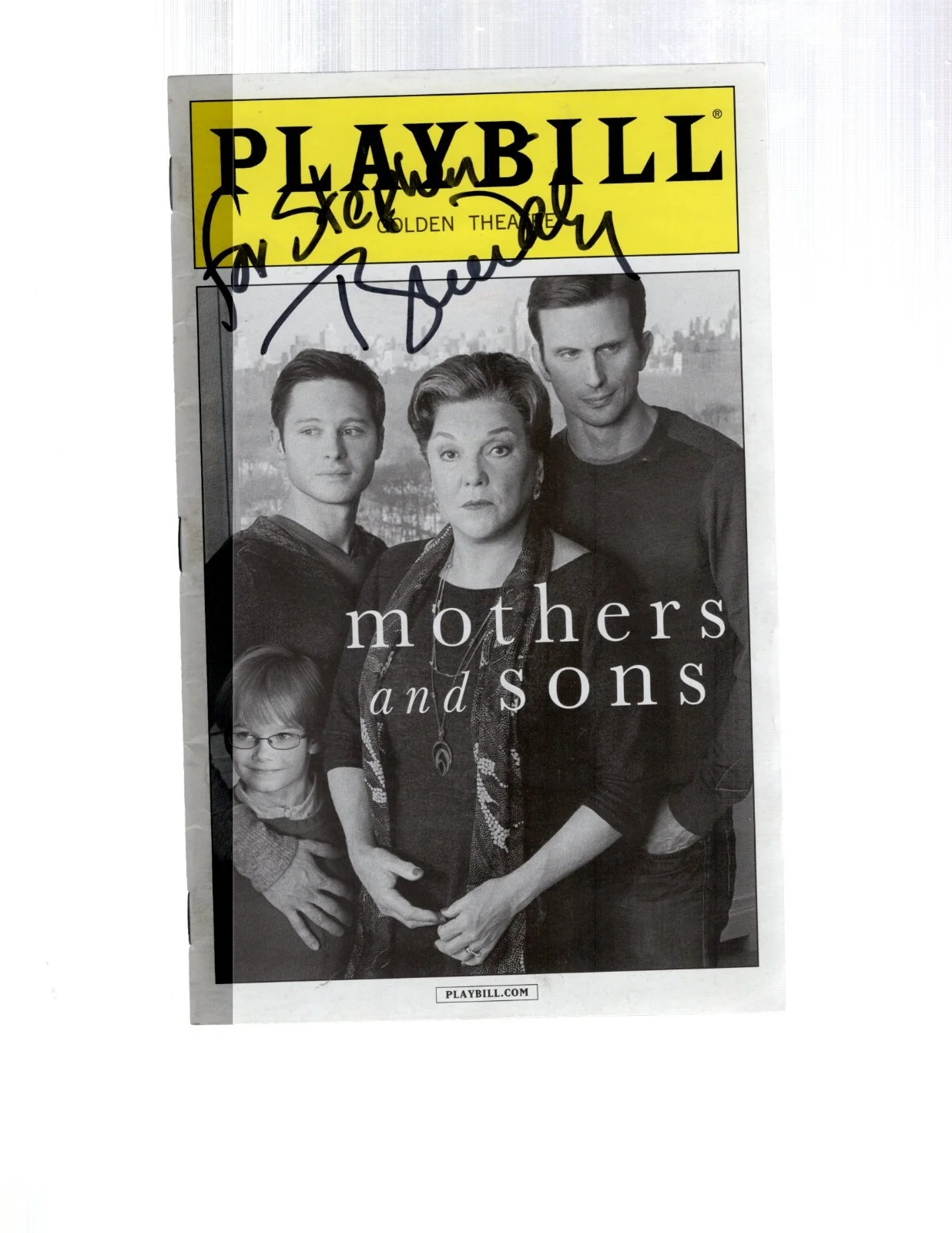 frederick weller — 1 - BROADWAY PLAYBILL MOTHERS AND SONS signed by TYNE DALY YOUR CHOICE 2 x, изображение 2