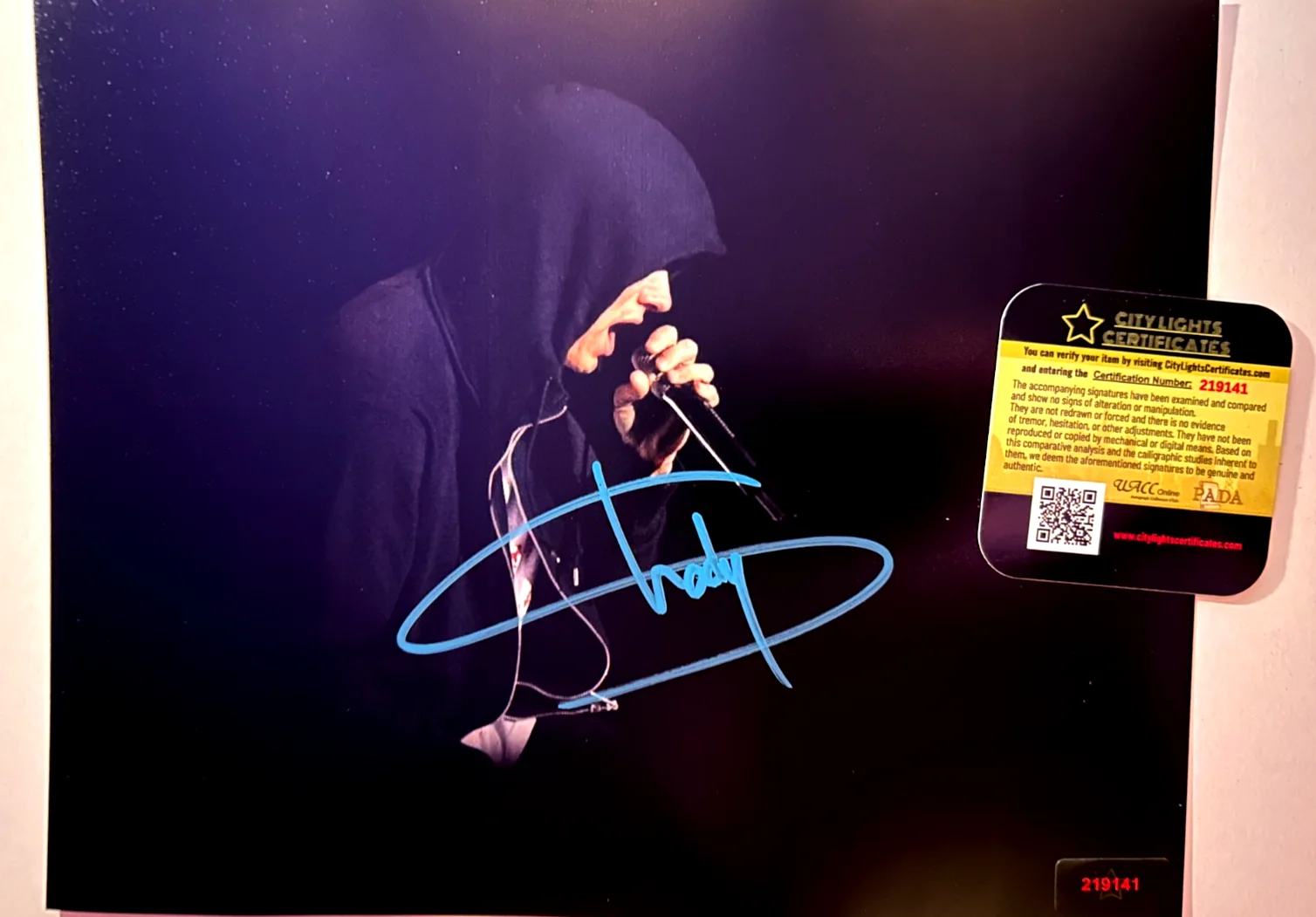 Eminem — EMINEM Signed (Slim Shady) 8x10" Authentic Original Autograph GENUINE w/COA, изображение 5