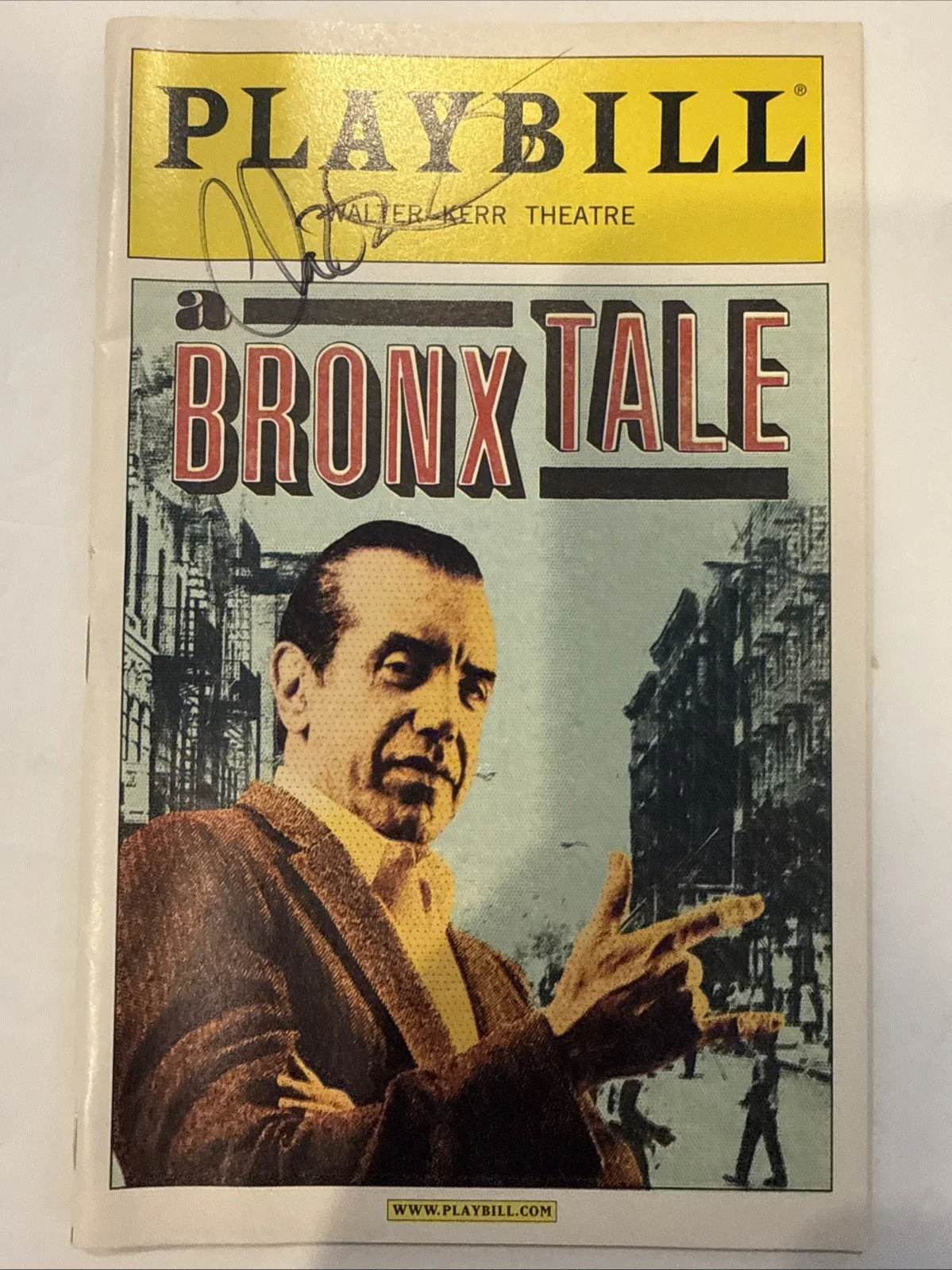 Chazz Palminteri Signed Autographed Bronx Tale Playbill, image 2