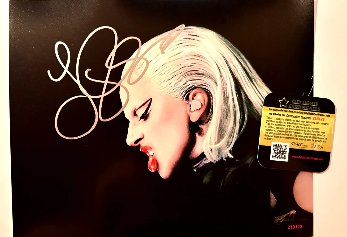 LADY GAGA Signed 8x10 inch Authentic Original Autograph GENUINE w/COA, image 3