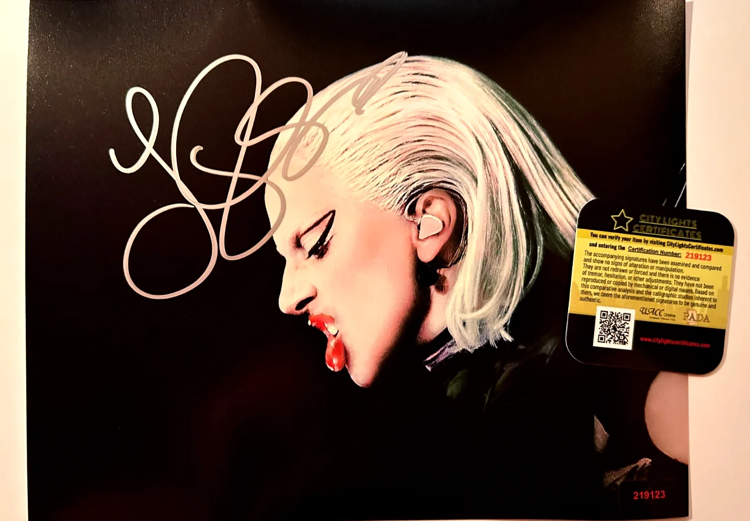 LADY GAGA Signed 8x10 inch Authentic Original Autograph GENUINE w/COA, image 5