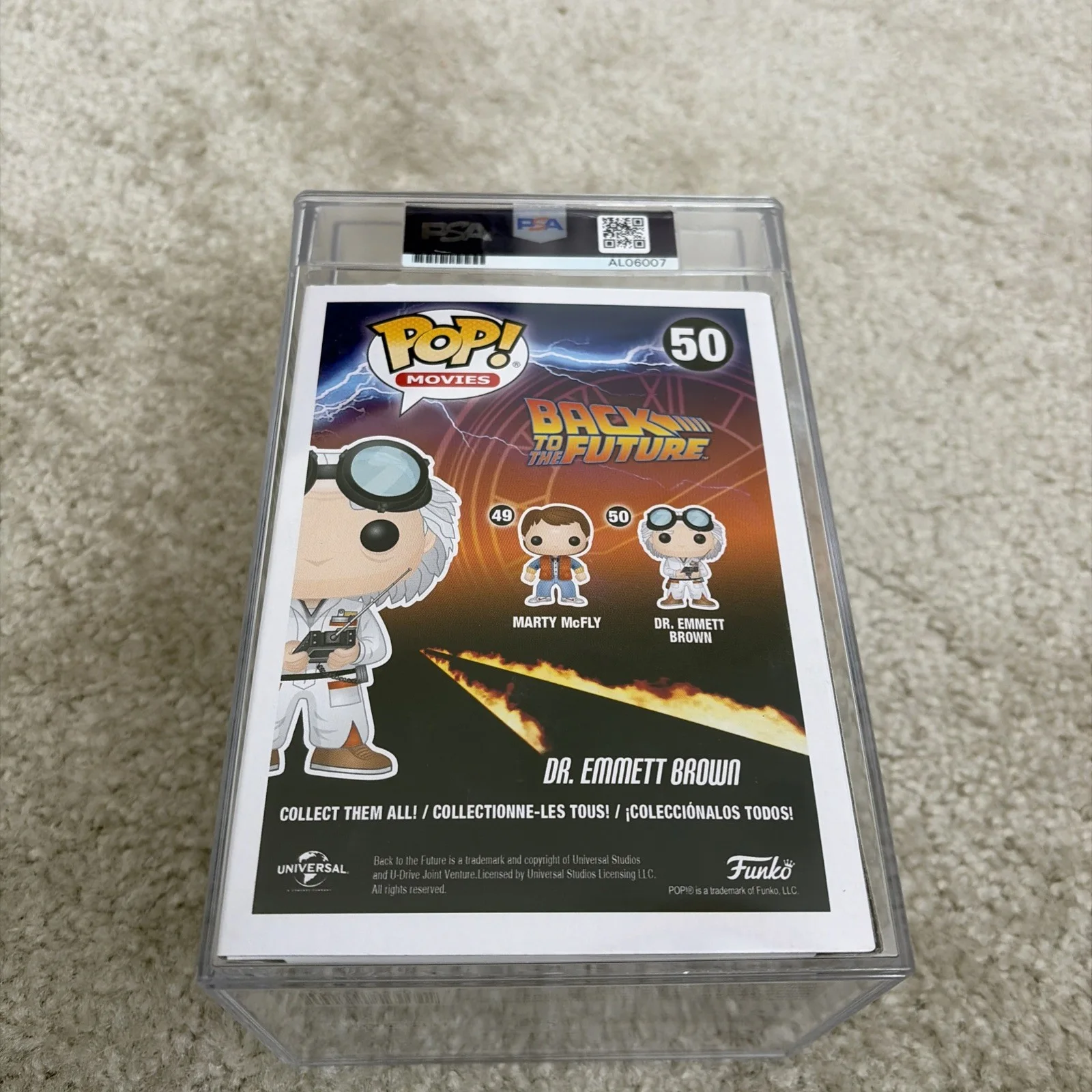 Christopher Lloyd Signed Dr Emmet Brown 50 Back To The Future - PSA Athenticated, image 4